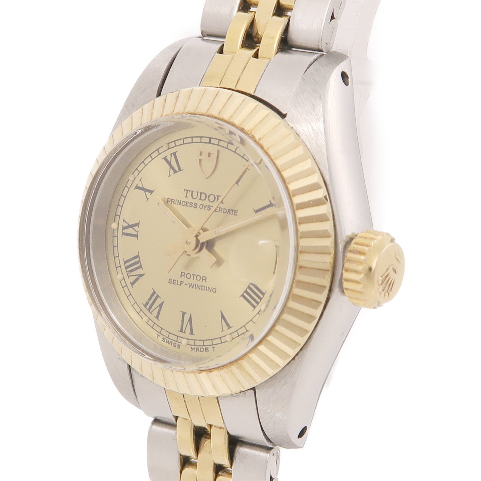 TUDOR Princess Oysterdate 18K黃金手錶自動機芯