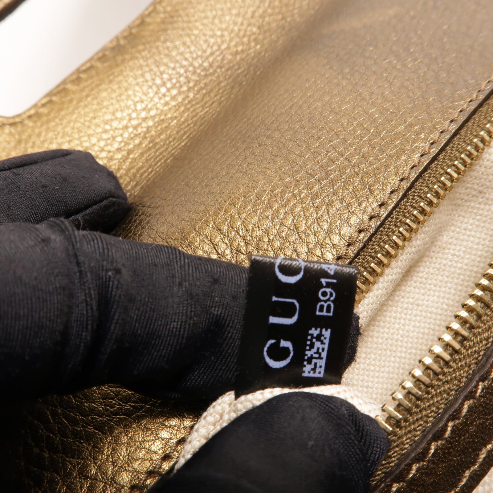 GUCCI 牛皮皮革New Bamboo With Top Handle手挽肩背兩用袋