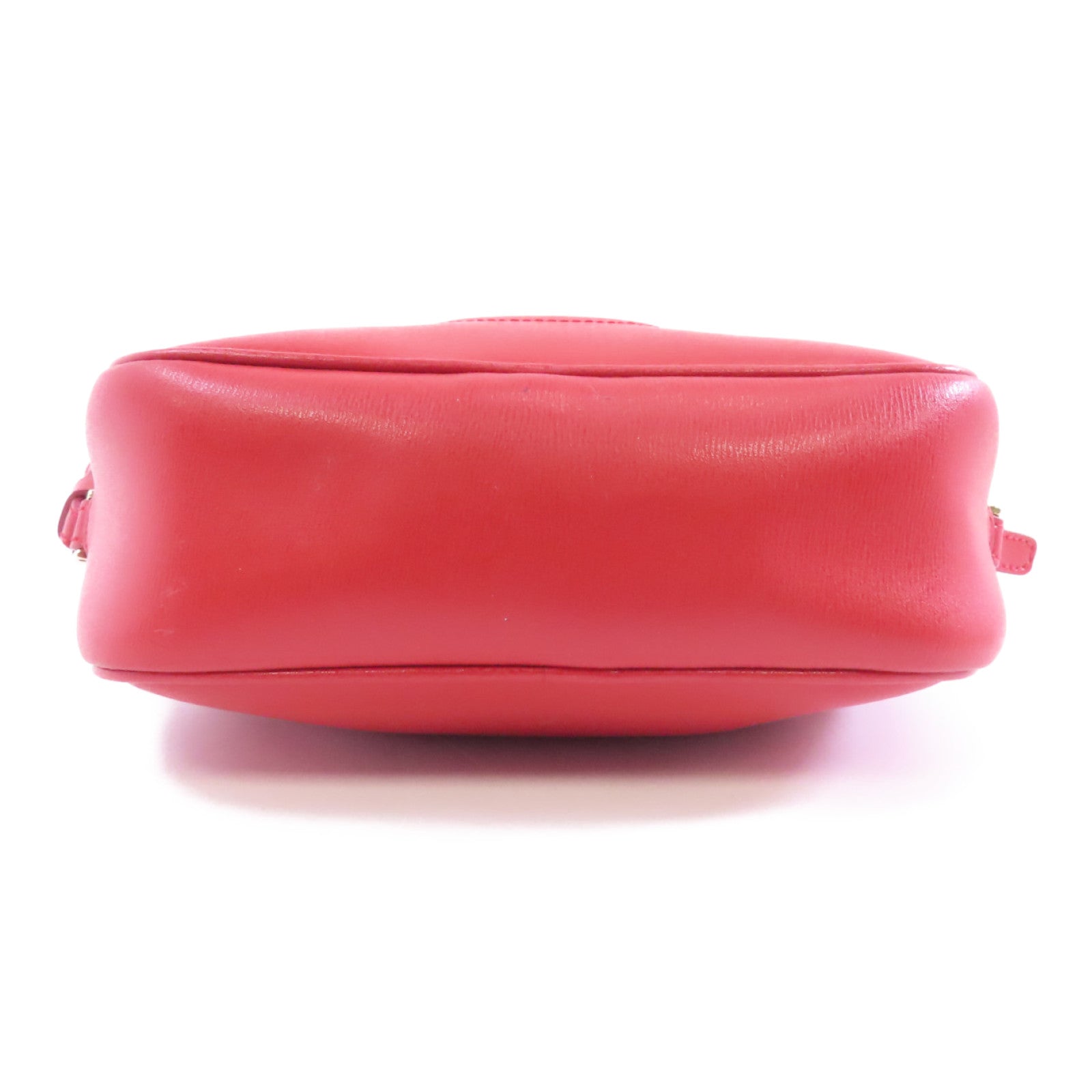 Salvatore Ferragamo 牛皮皮革Shoulder Bag金扣肩背袋紅色