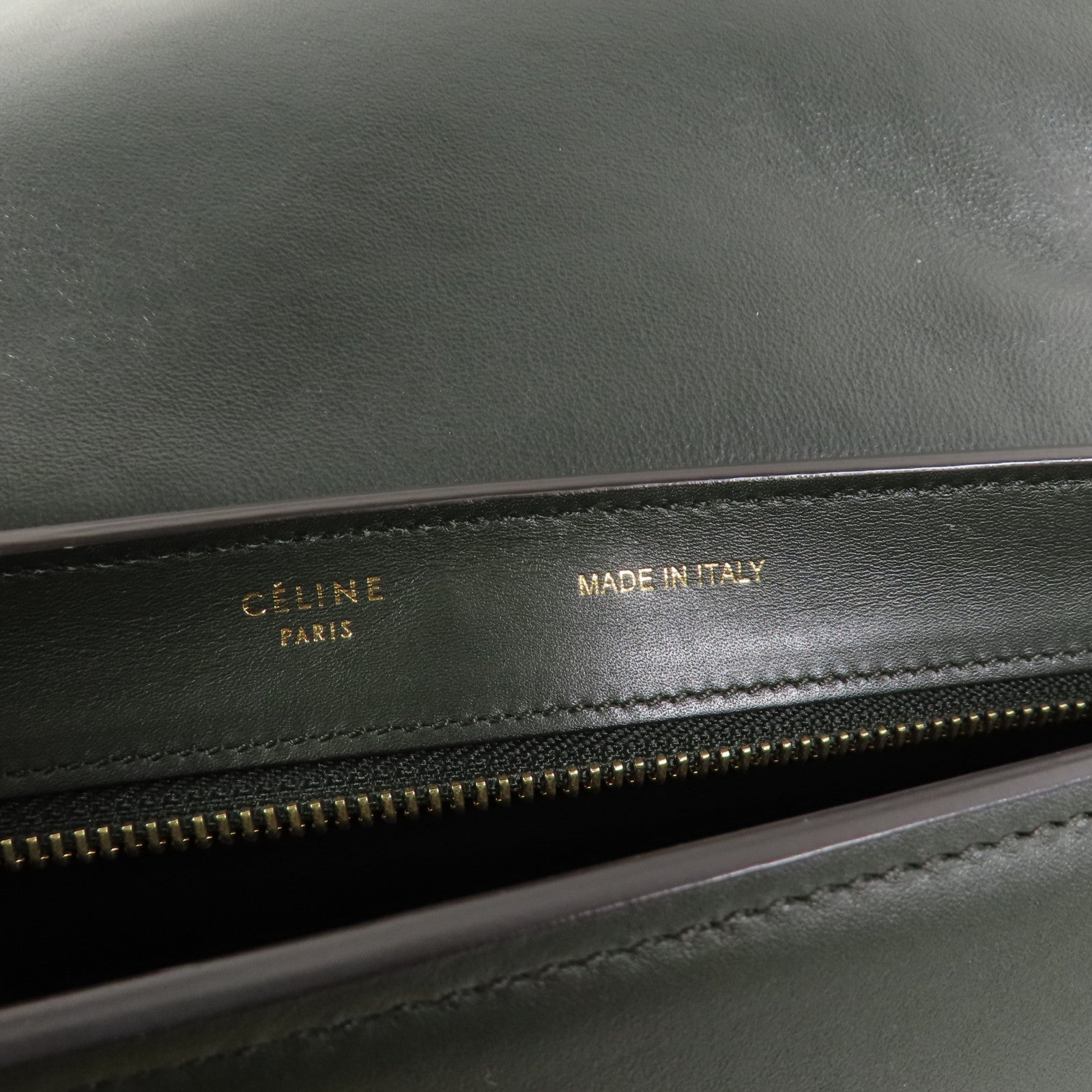 CELINE 牛皮皮革Trapeze金扣手挽肩背兩用袋