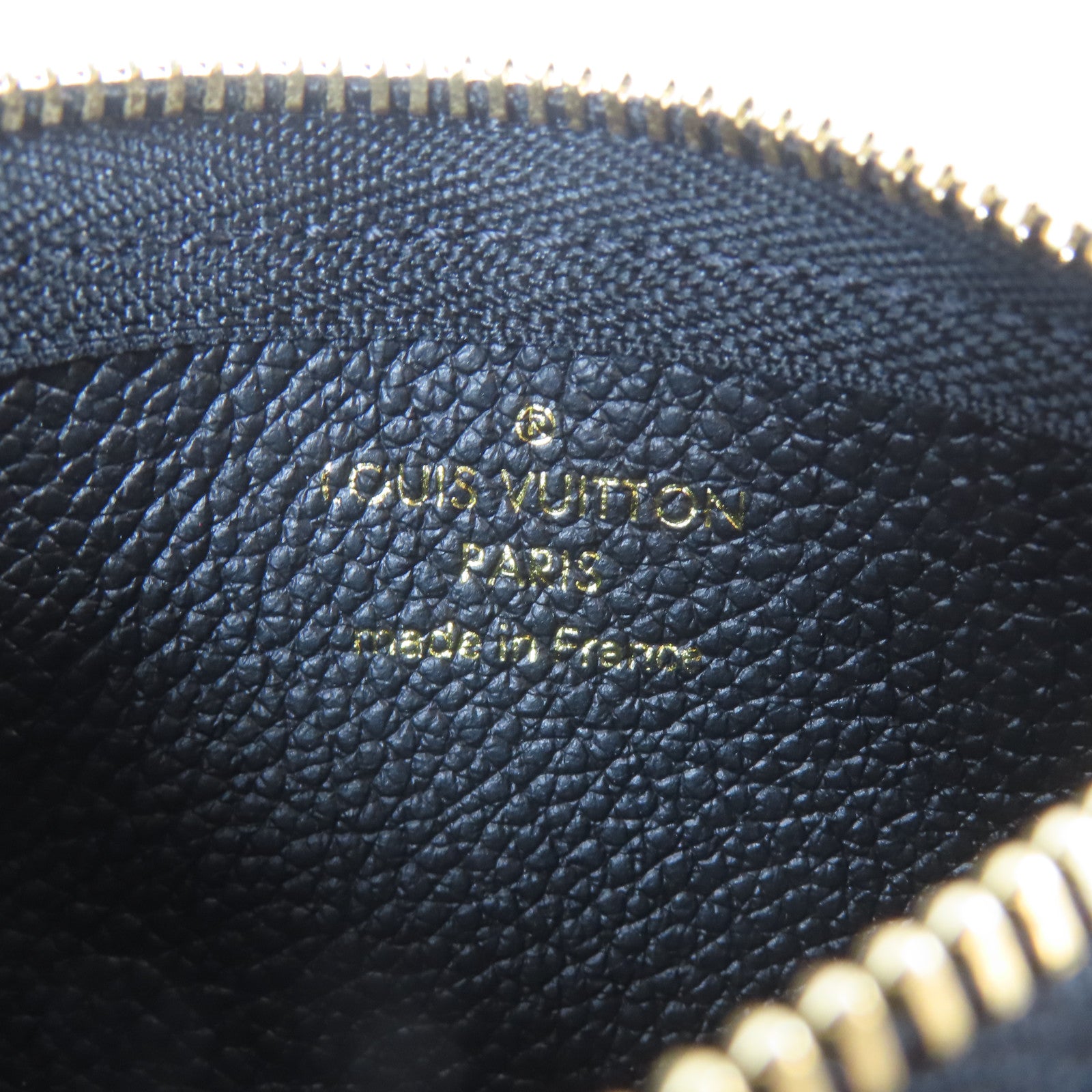 LOUIS VUITTON Monogram Empreinte Coin Case金扣零錢包黑色