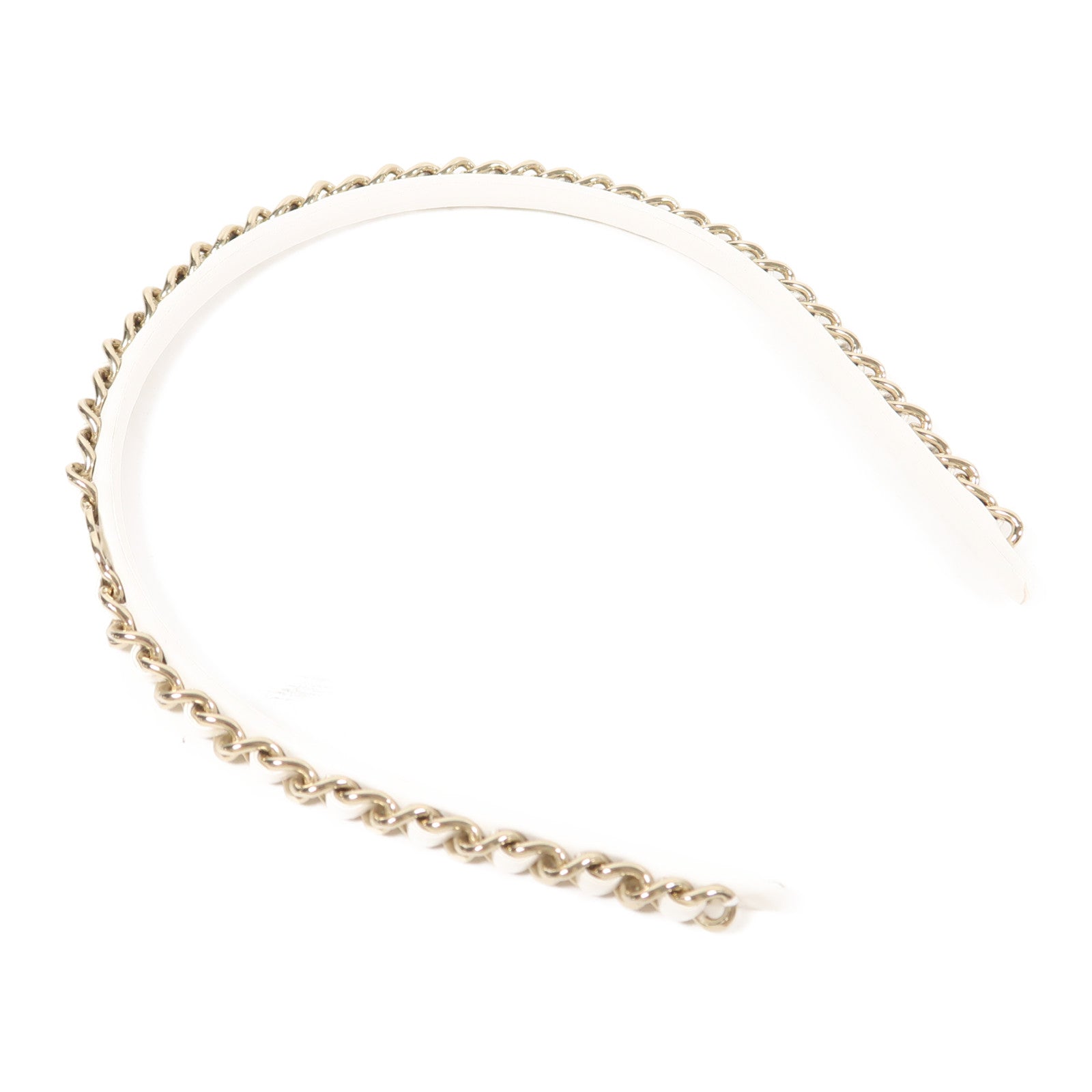 CHANEL 【激減優惠】皮革/金屬Hairband髮飾