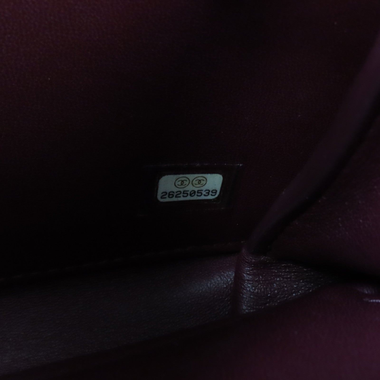 CHANEL 【激減優惠】菱格牛皮皮革Chain Shoulder金扣手挽肩背兩用袋深藍色