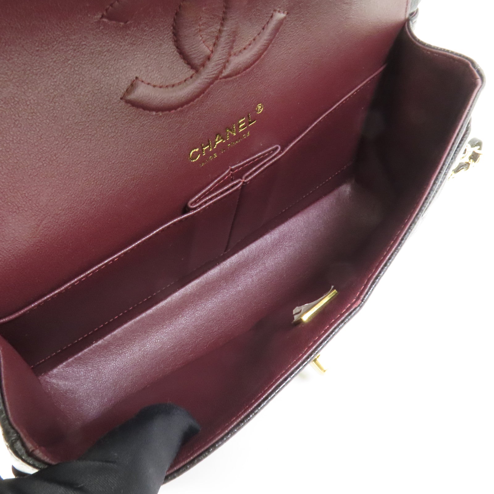 CHANEL 牛皮皮革Classic 25金扣鏈帶肩背袋