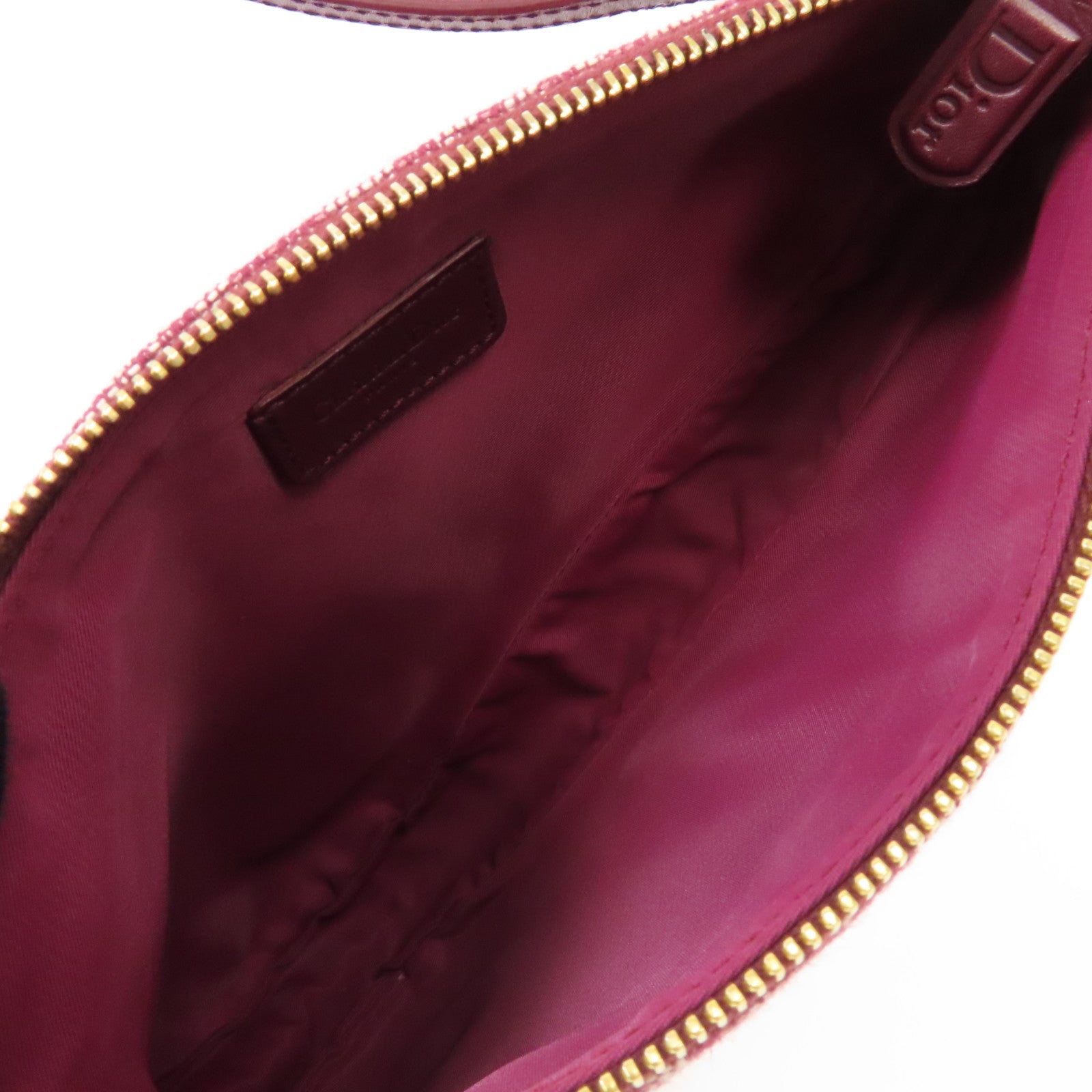 Dior 帆布Shoulder Bag金扣肩背袋紅色