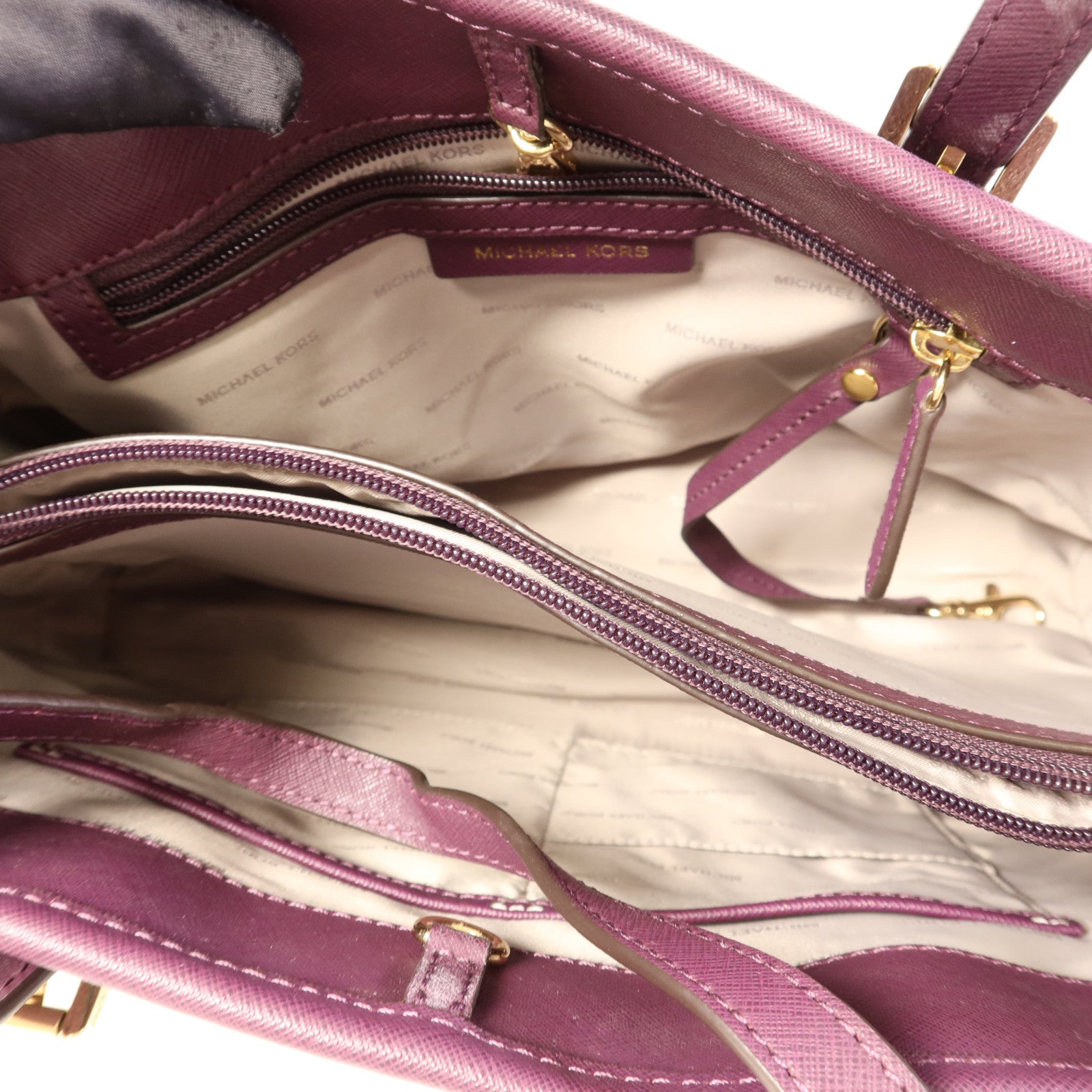 Michael Kors 塗層帆布2 Way Shoulder金扣手挽肩背兩用袋