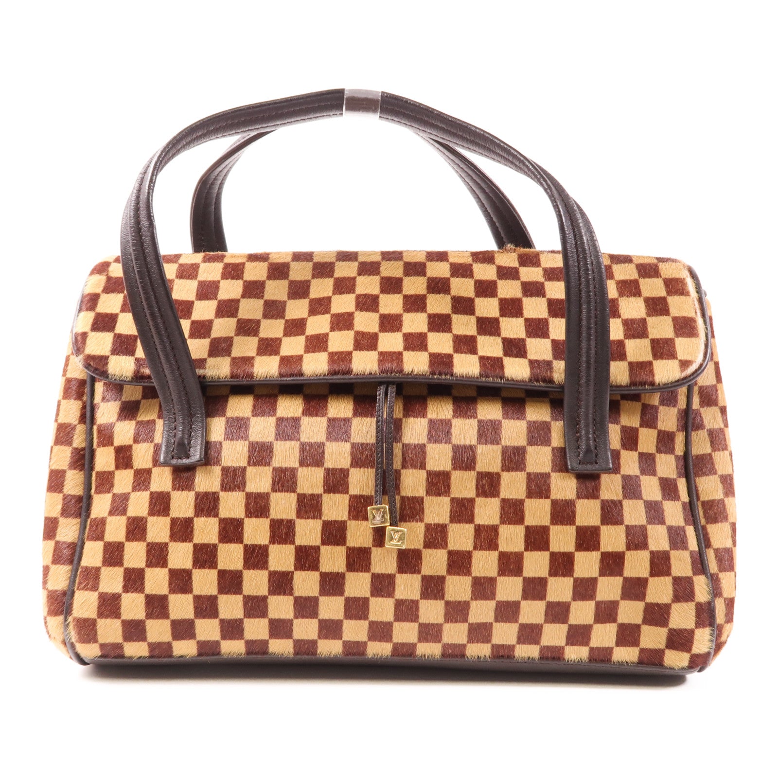 LOUIS VUITTON 【激減優惠】Damier Sauvage Lionne金扣手挽袋