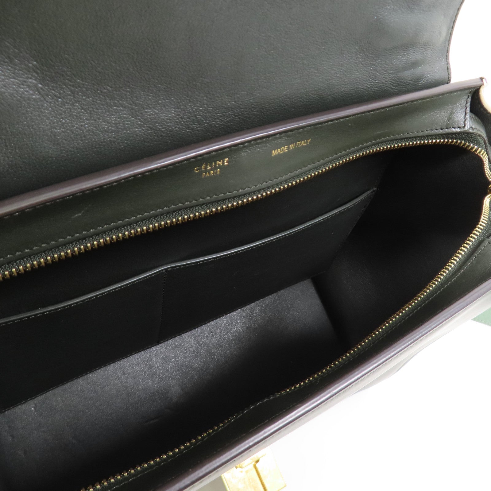 CELINE 牛皮皮革Trapeze金扣手挽肩背兩用袋