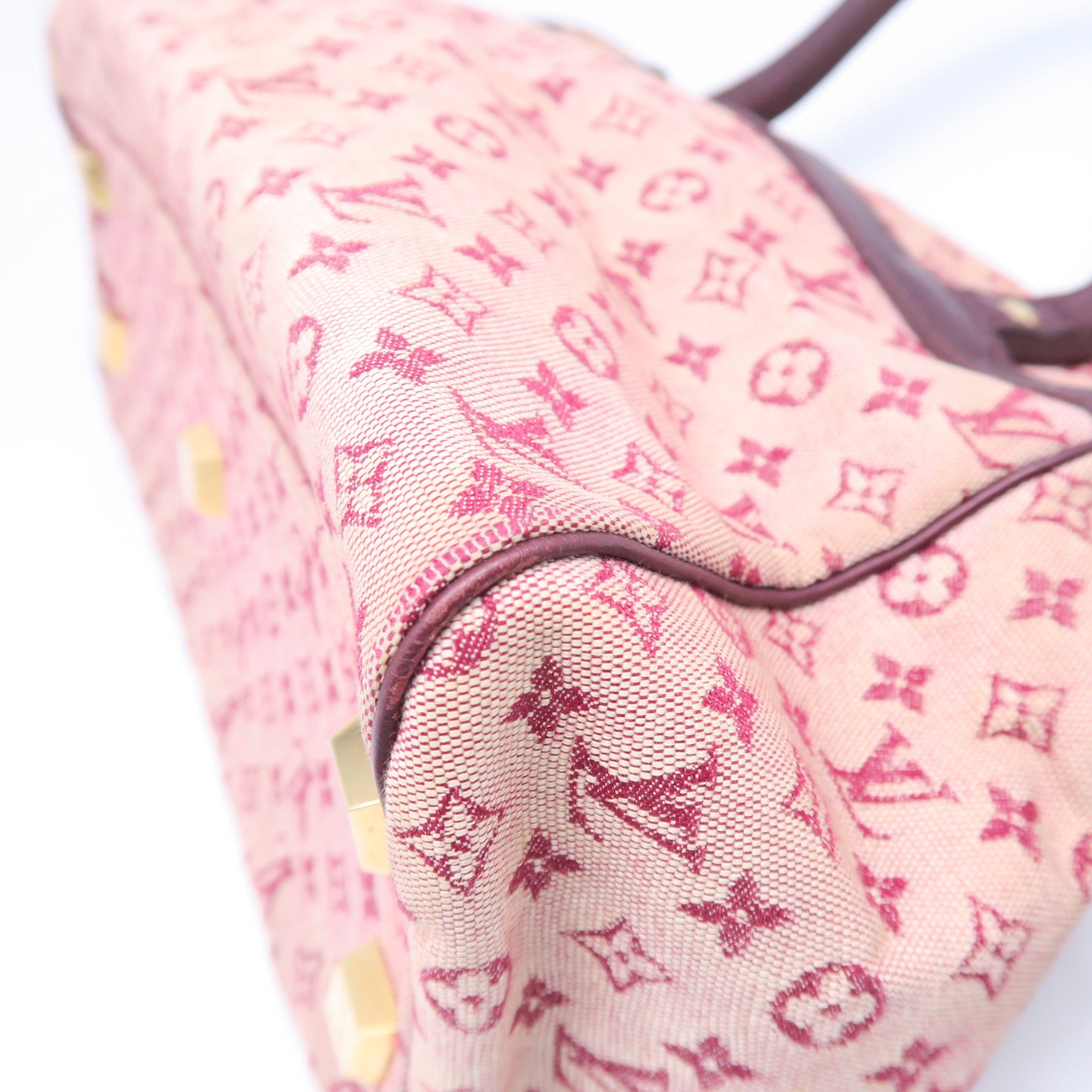 LOUIS VUITTON 【激減優惠】Monogram Mini Josephine PM金扣手挽袋紅色