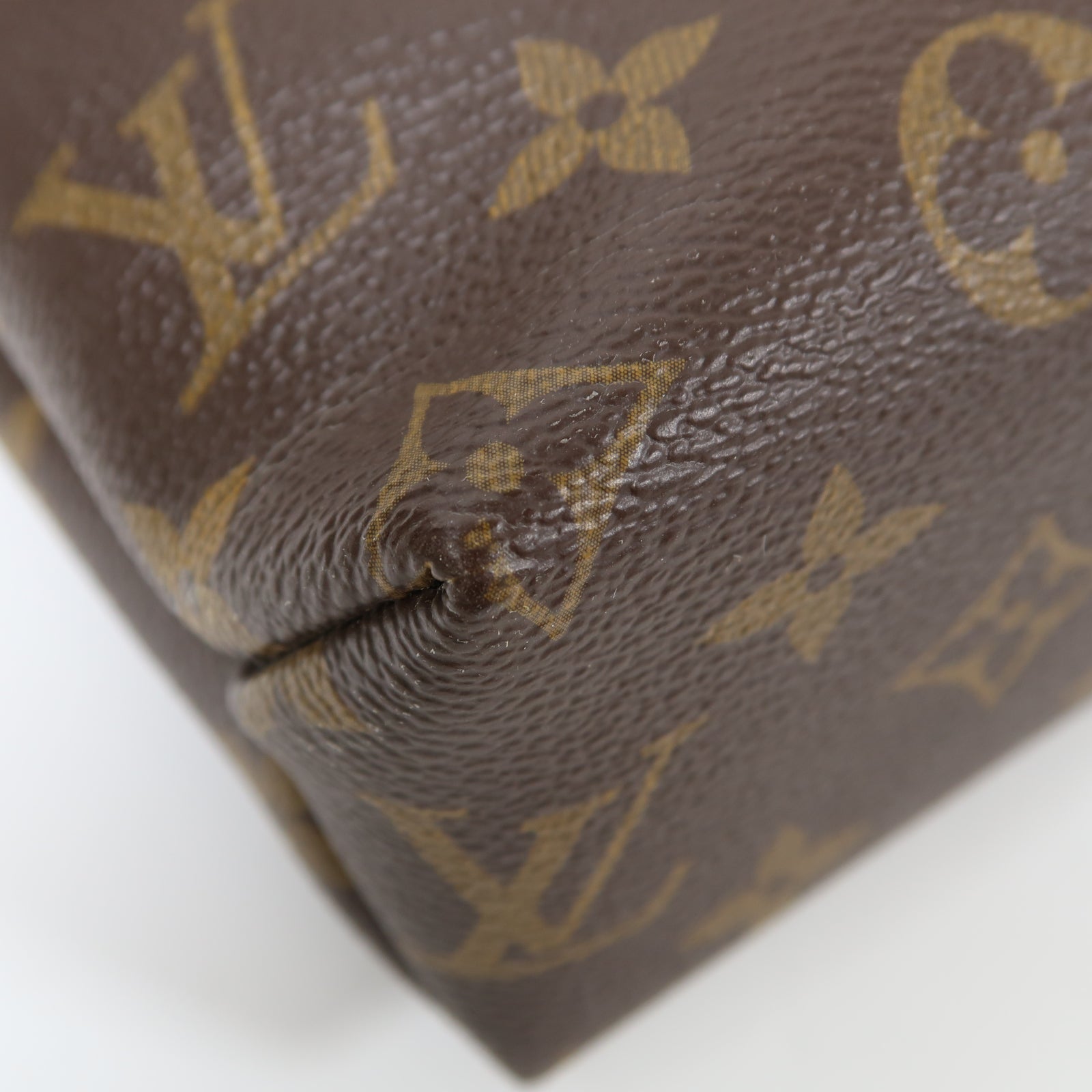 LOUIS VUITTON Monogram Saint Placide金扣鏈帶肩背袋啡色/粉紅色