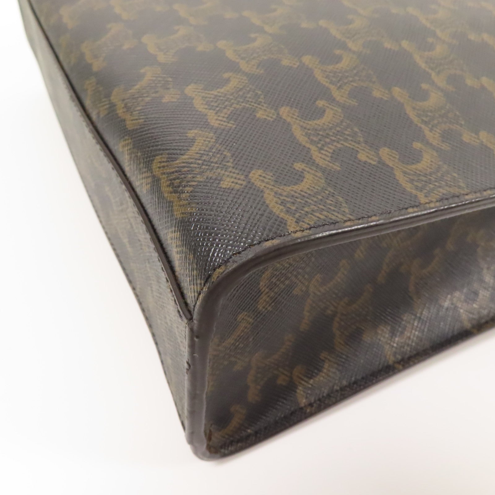 CELINE 塗層帆布Small Cabas Vertical 金扣手挽肩背兩用袋