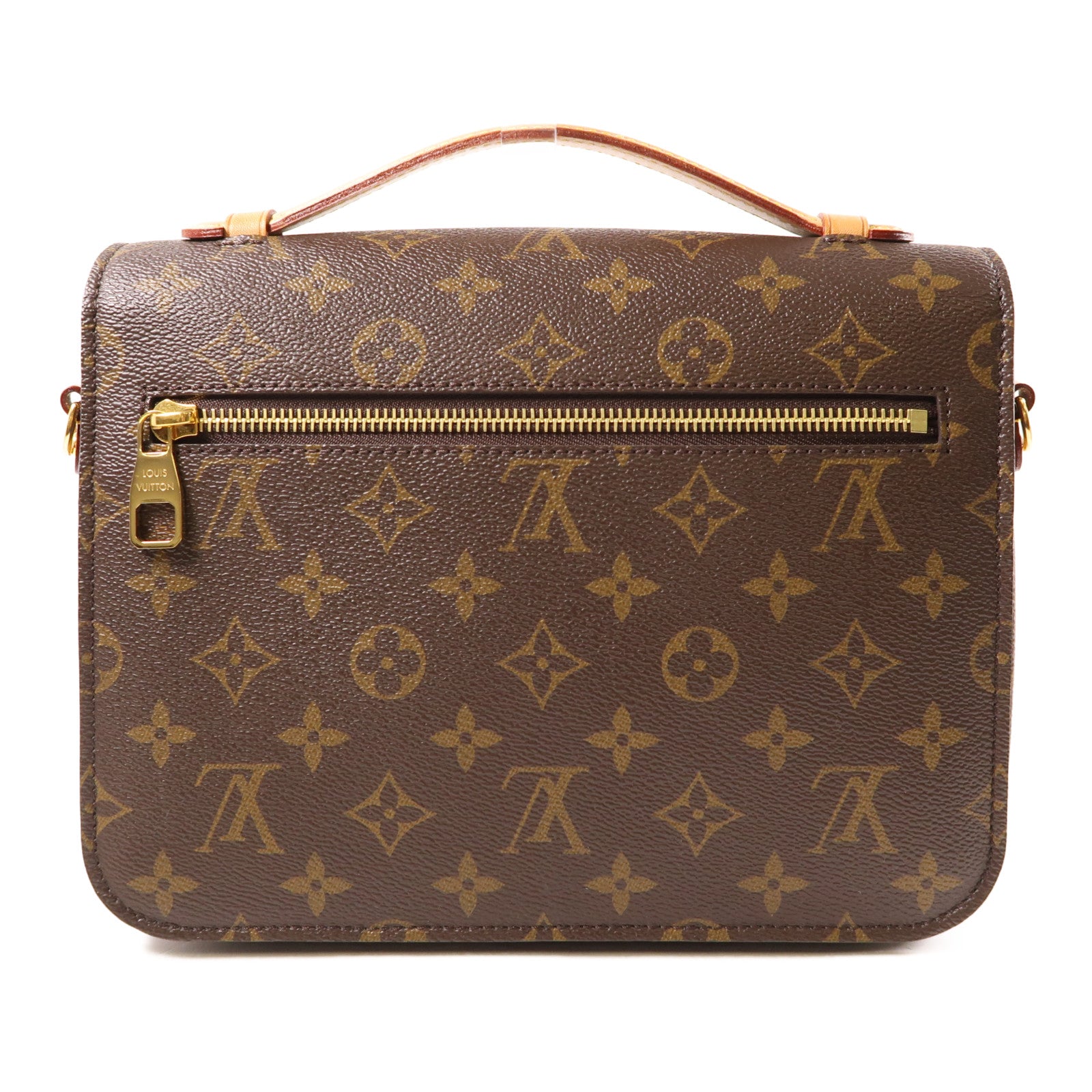 LOUIS VUITTON Monogram Pochette Metis MM金扣手挽肩背兩用袋棕色