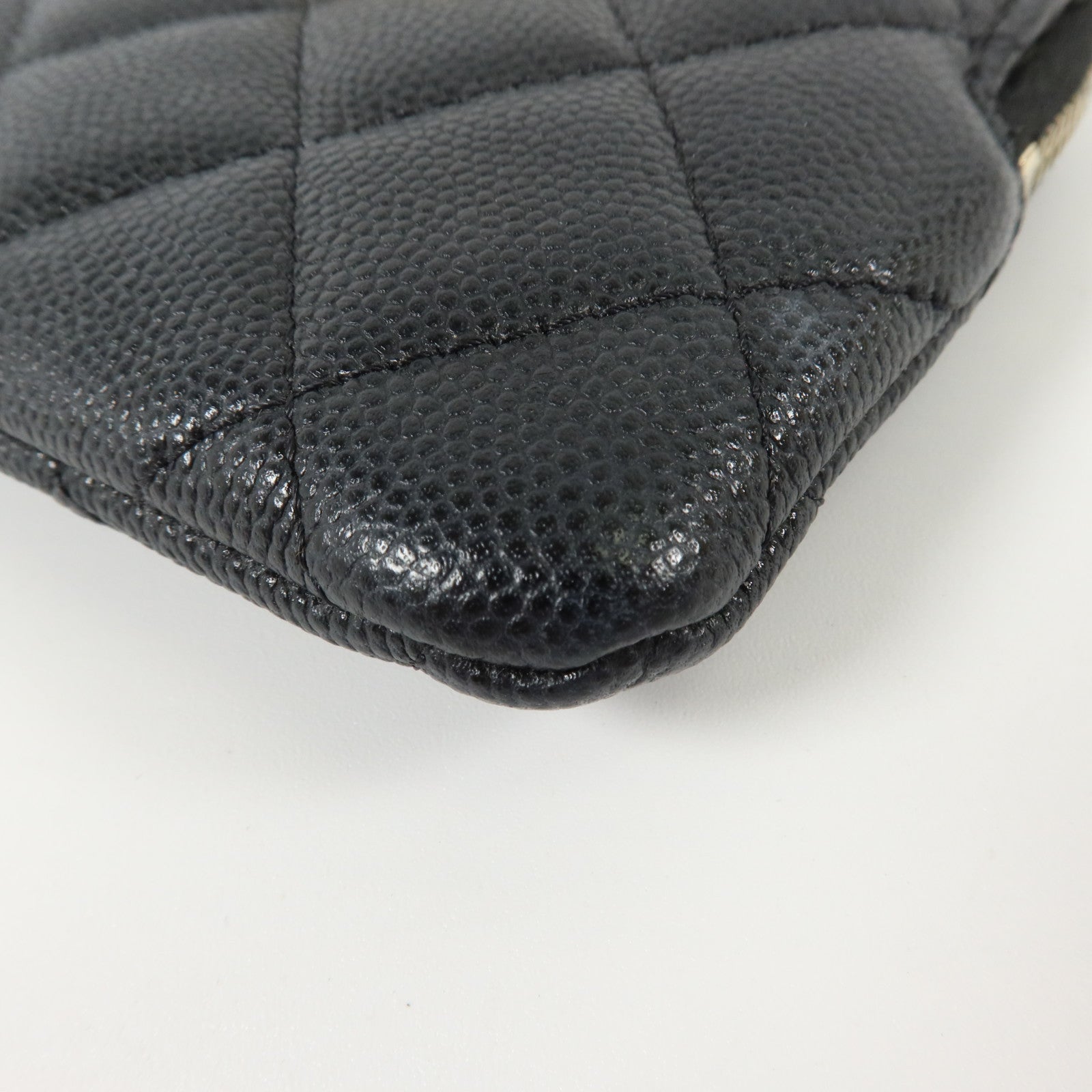 CHANEL 牛皮皮革Zipped Coin Purse金扣零錢包