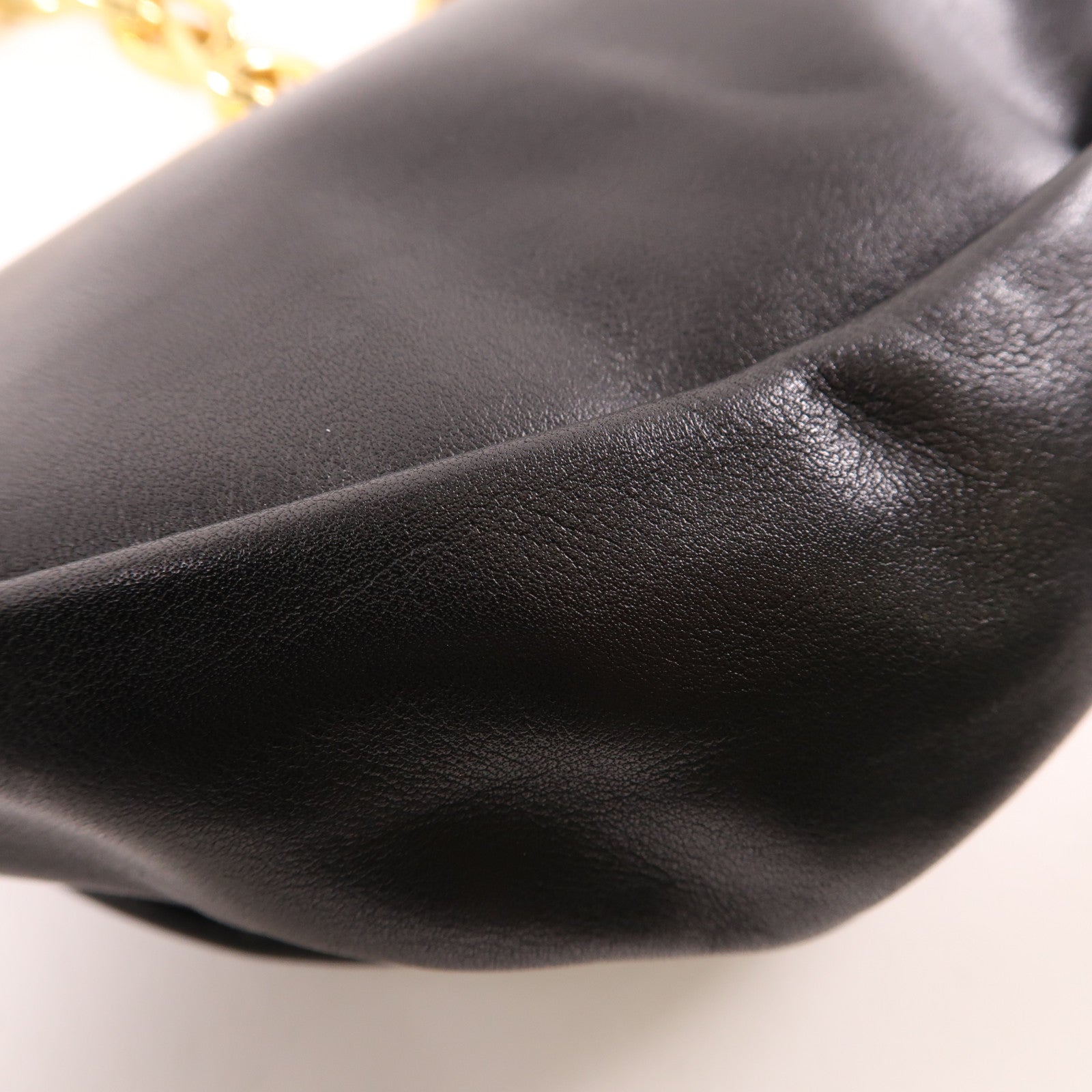 BOTTEGA VENETA 羊皮皮革Belt Bag金扣腰包黑色