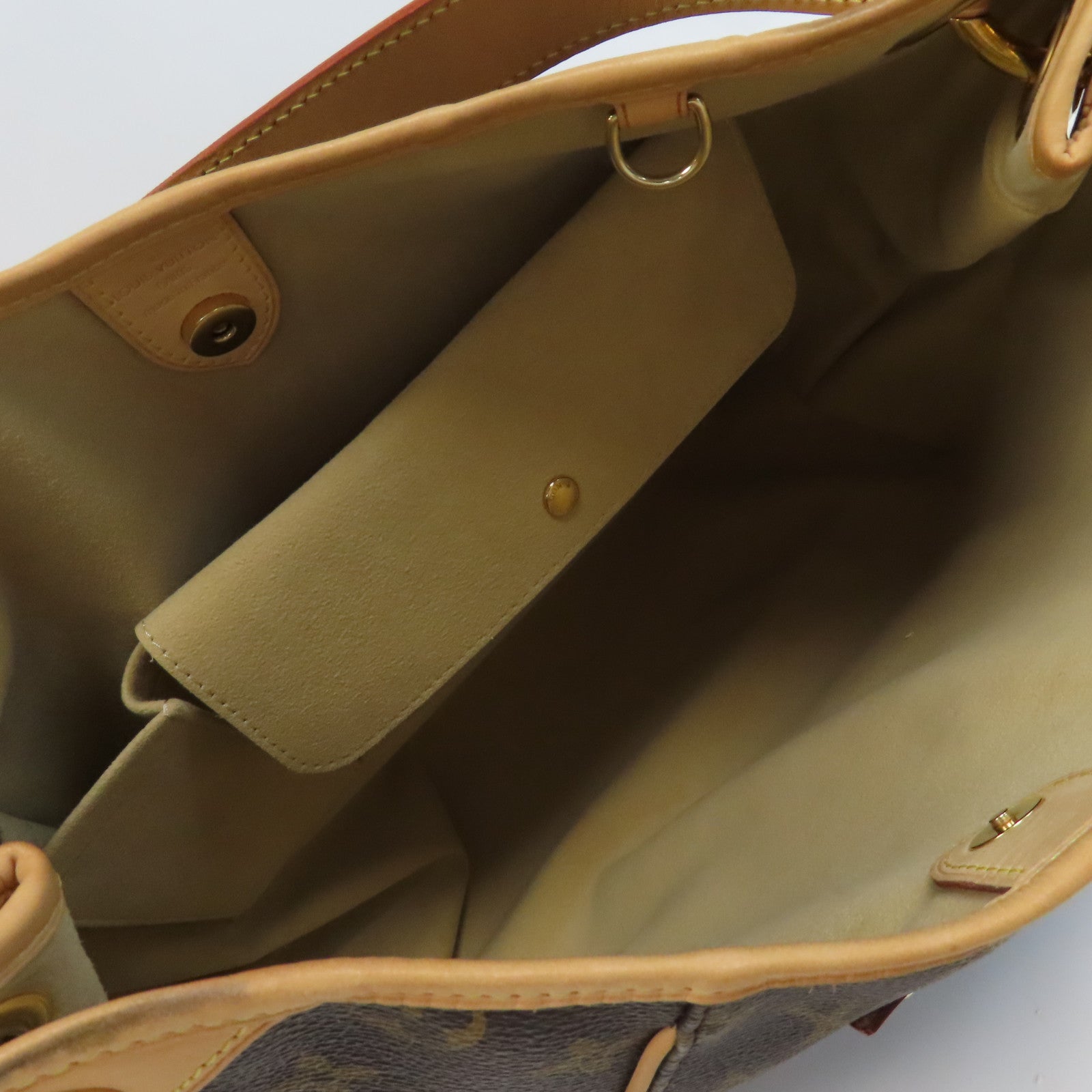 LOUIS VUITTON Monogram Galliera PM金扣肩背袋啡色
