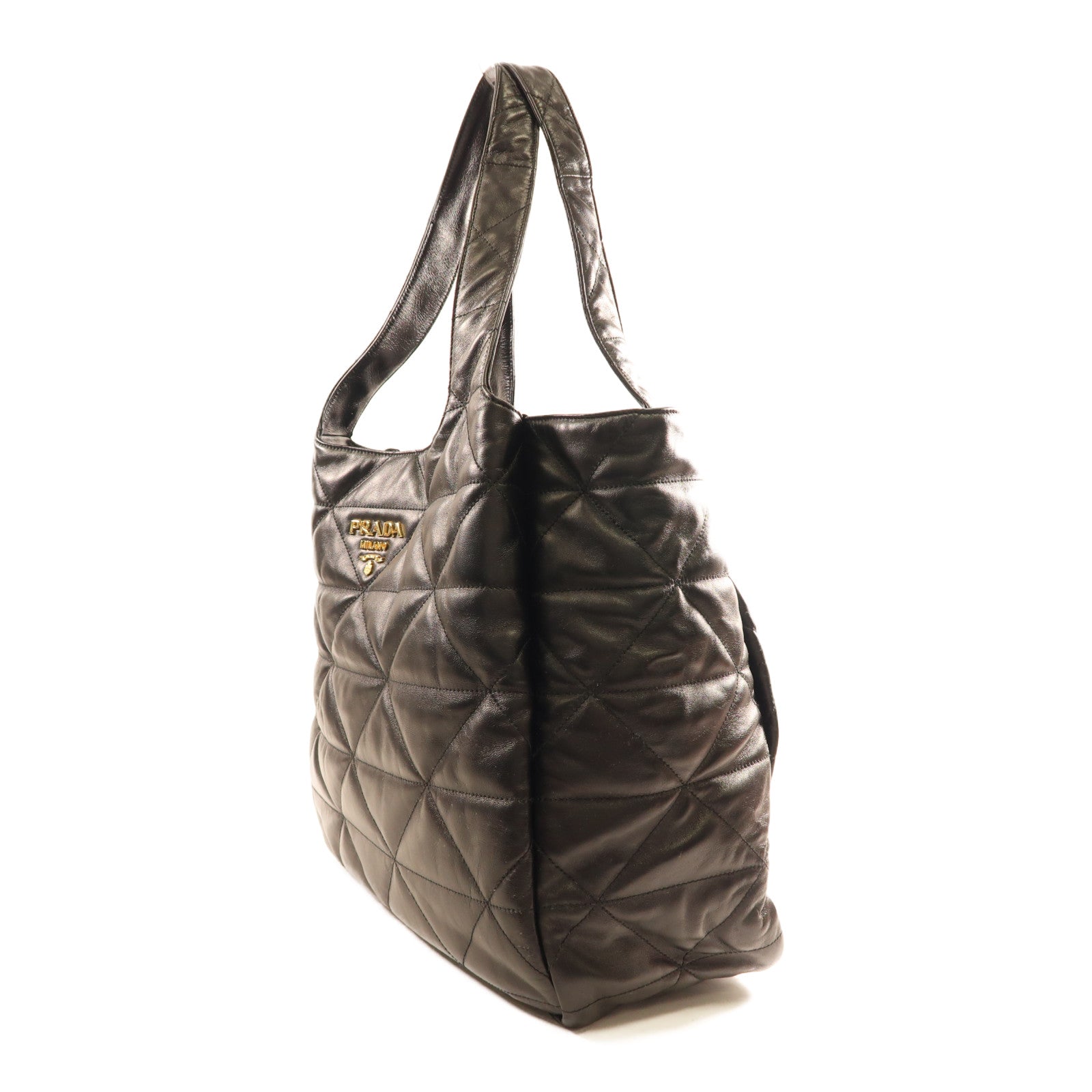 PRADA 皮革Tote Bag肩背袋