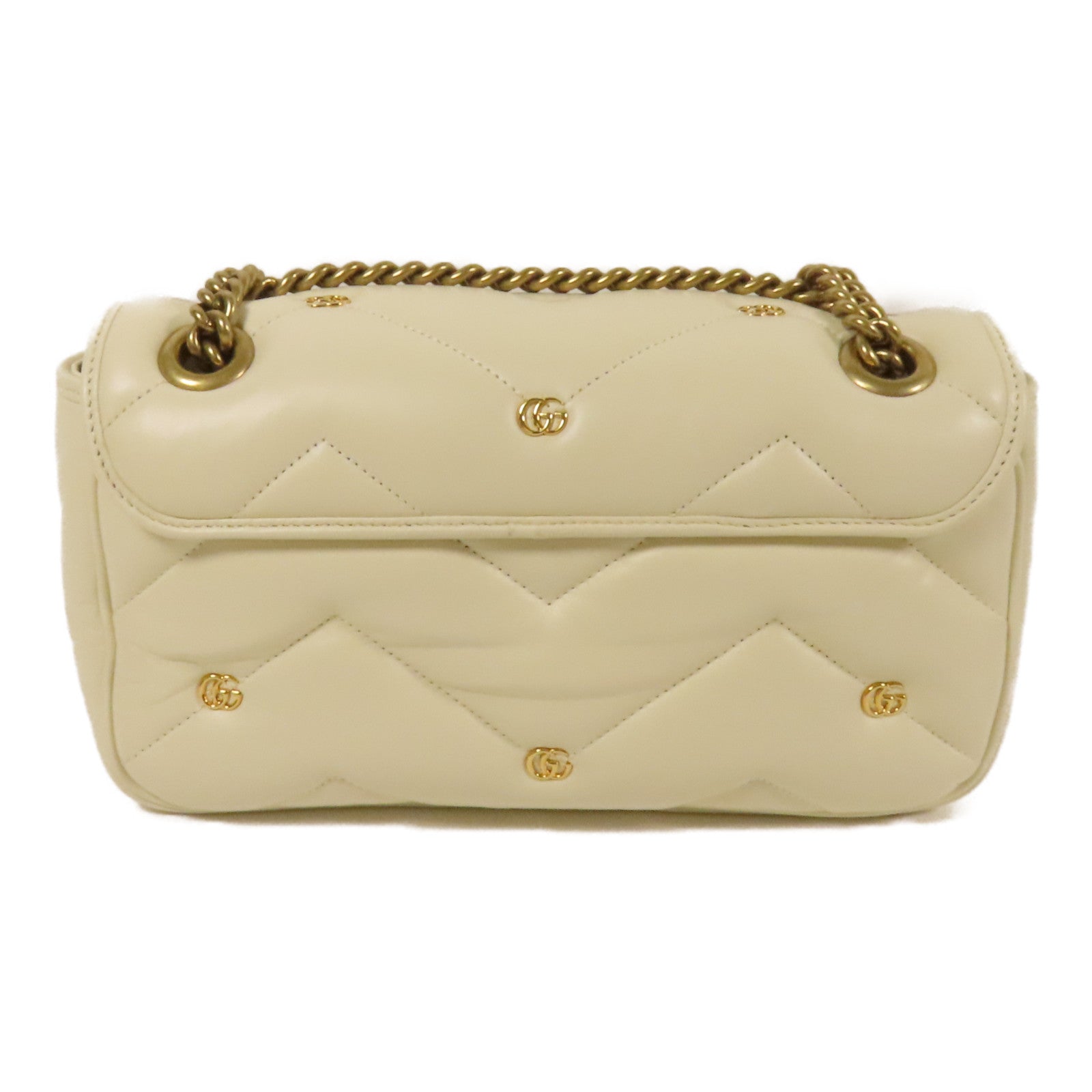 GUCCI 羊皮皮革GG Marmont金扣肩背袋