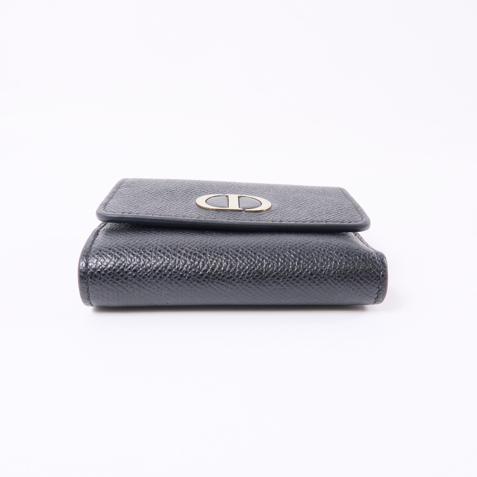 Dior 牛皮皮革Wallet金扣錢包黑色