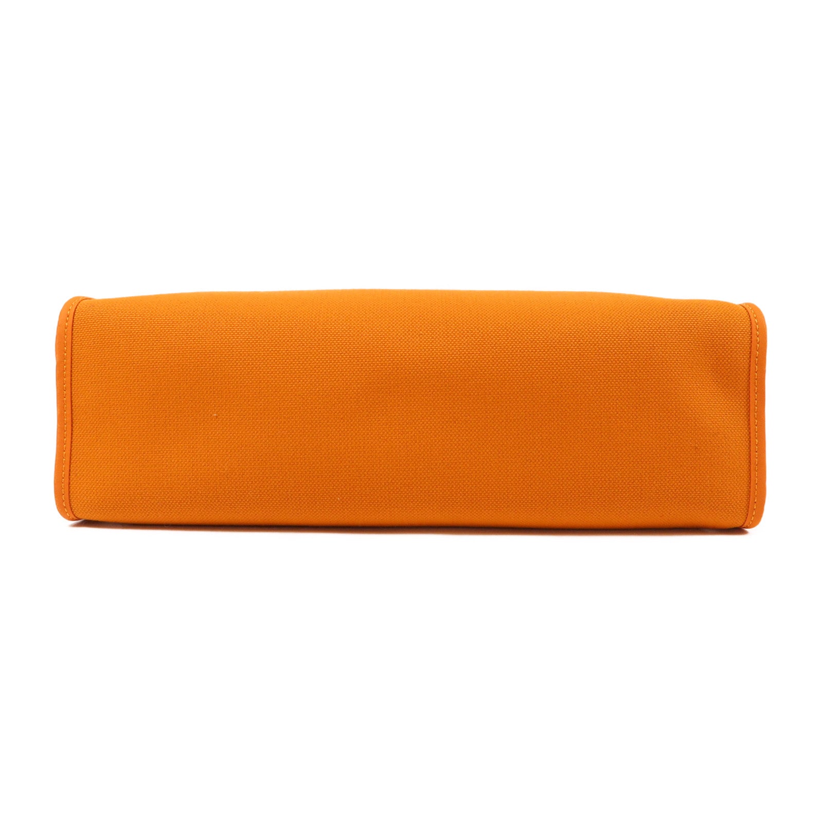 HERMES 帆布Herbag PM銀扣手挽肩背兩用袋杏桃黃色