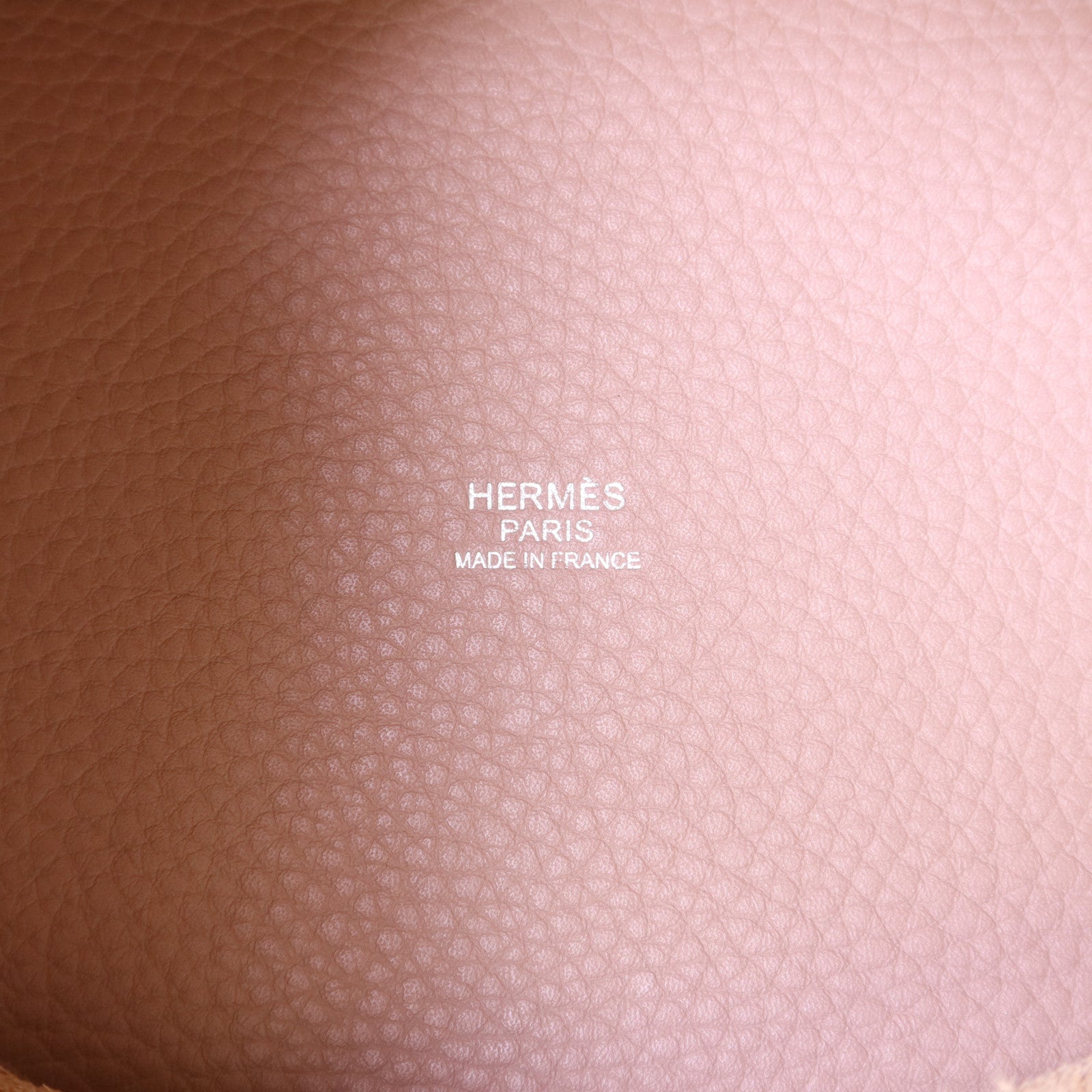 HERMES Clemence皮革Picotin PM銀扣手挽袋Glycine