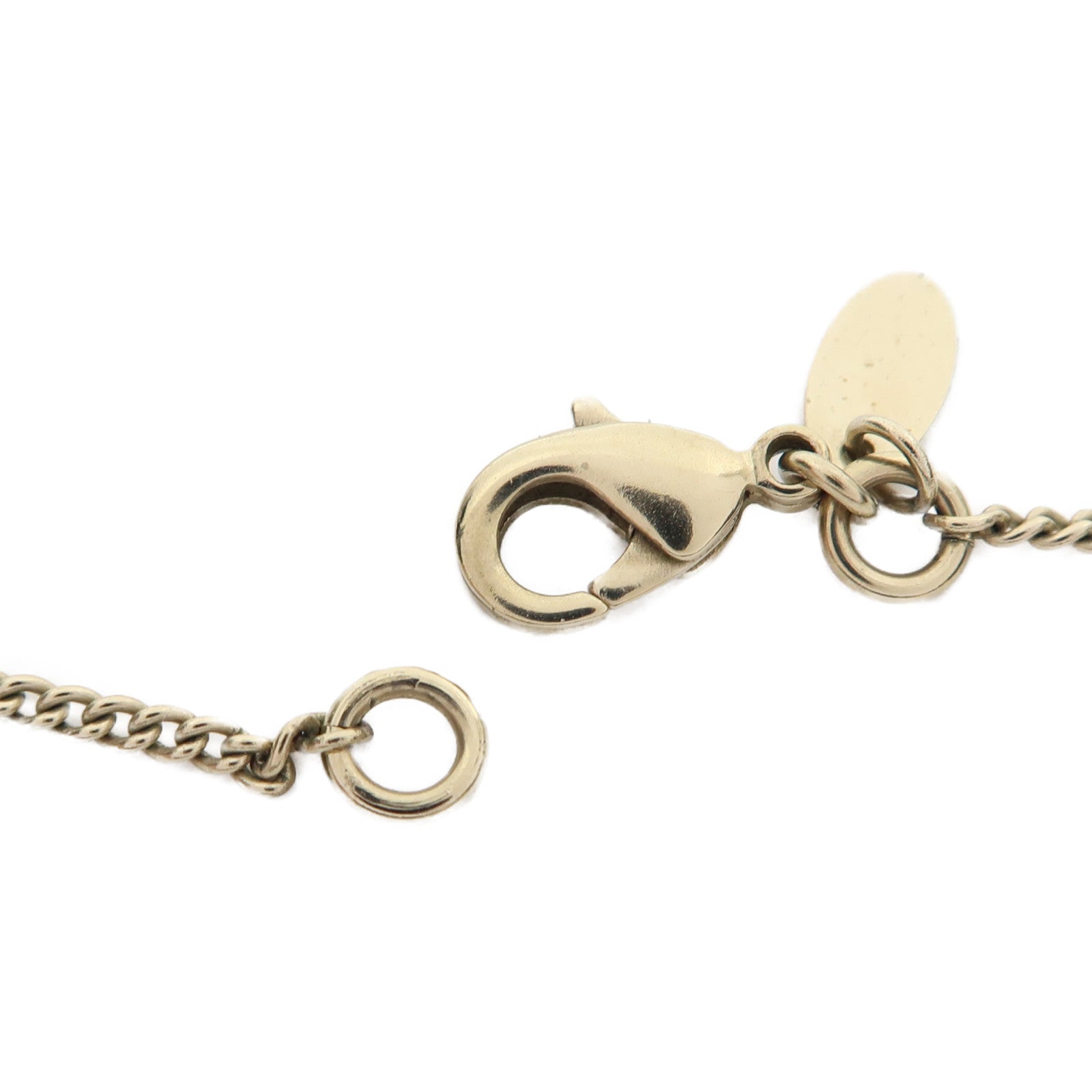 CHANEL 金屬Coco Mark Necklace項鍊黑色/金色
