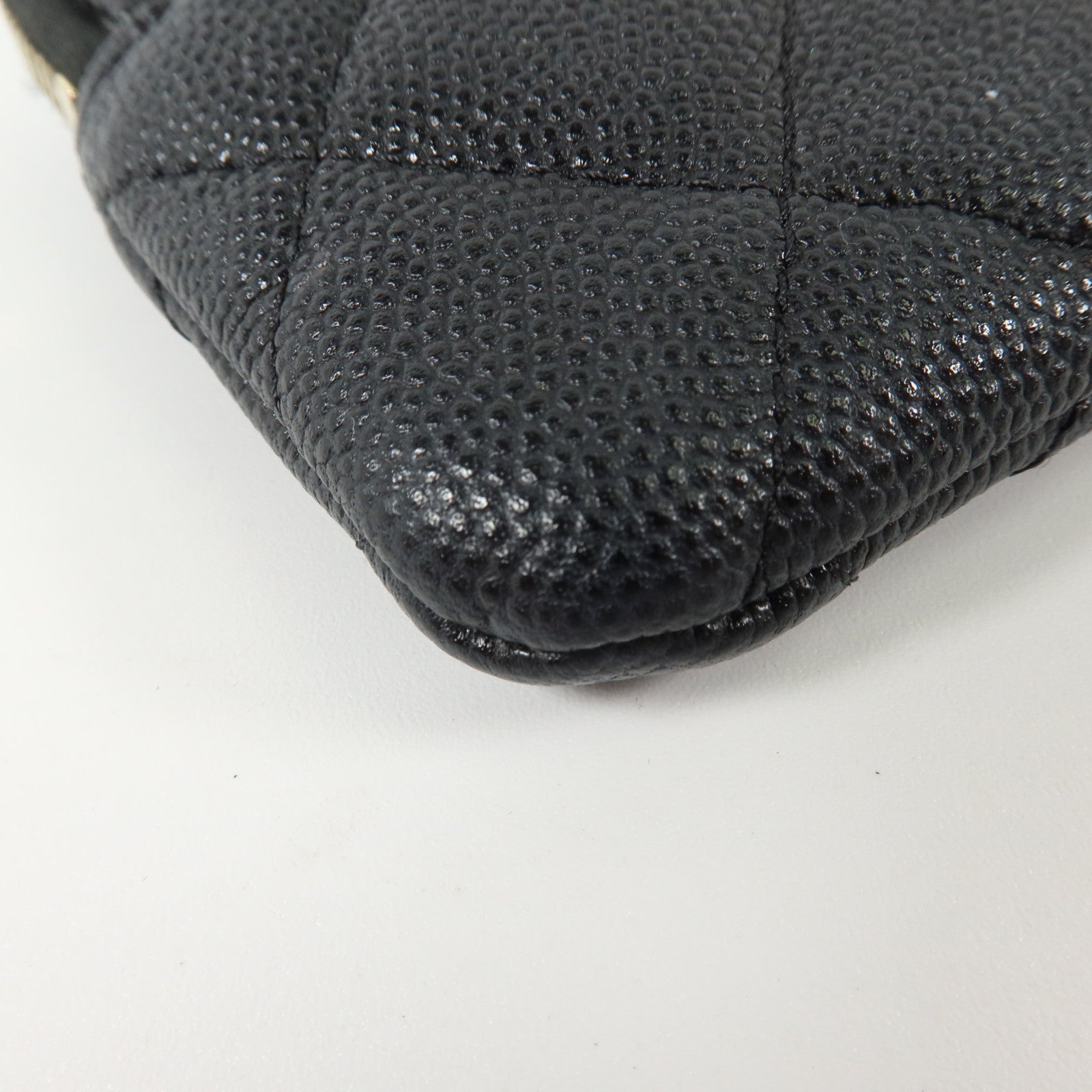 CHANEL 牛皮皮革Zipped Coin Purse金扣零錢包