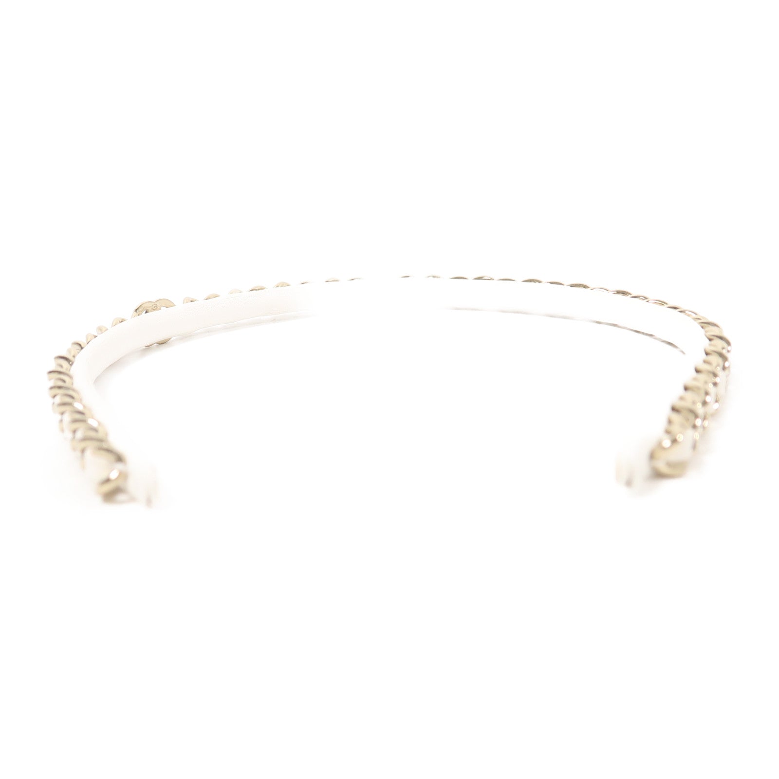 CHANEL 【激減優惠】皮革/金屬Hairband髮飾