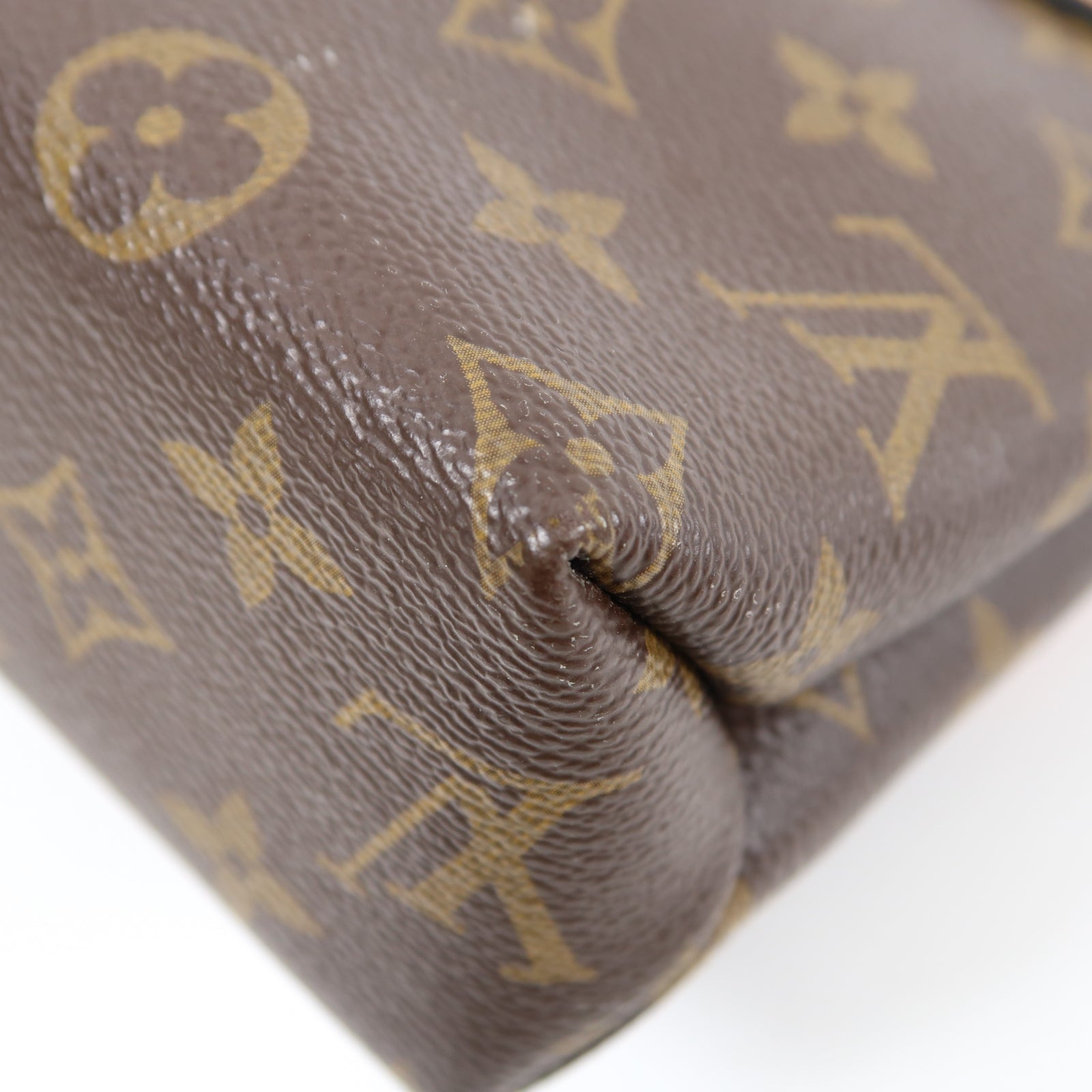 LOUIS VUITTON Monogram Saint Placide金扣鏈帶肩背袋啡色/粉紅色