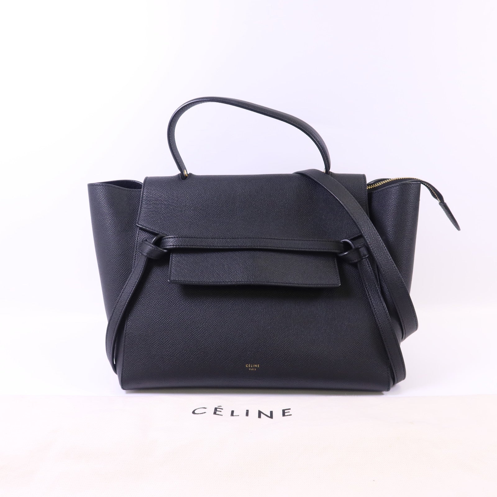 CELINE 牛皮皮革Belt Bag Mini金扣手挽肩背兩用袋