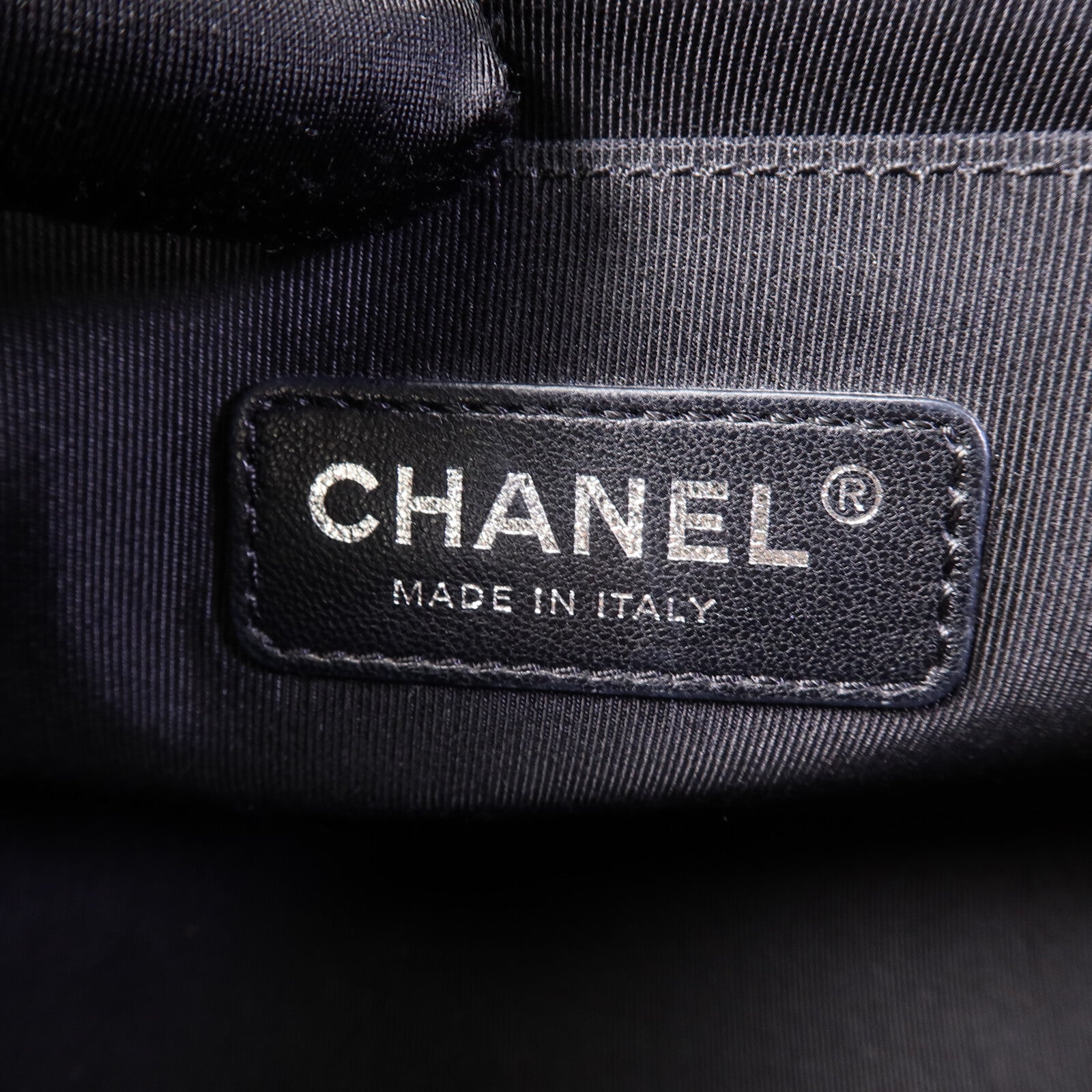 CHANEL 羊皮皮革Boy 25鏈帶手挽肩背兩用袋