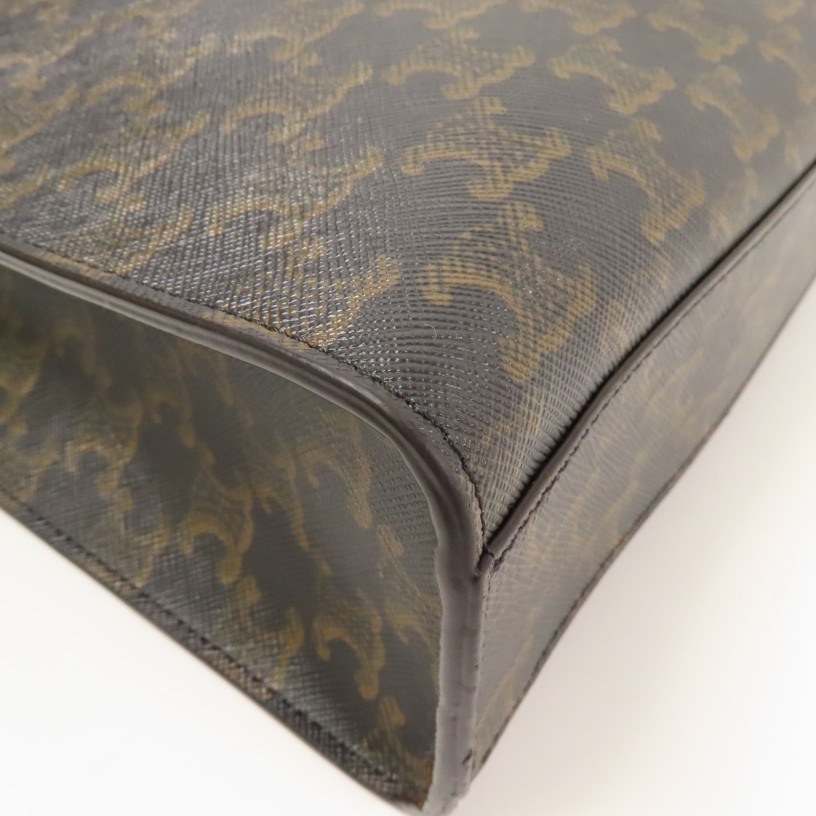 CELINE 塗層帆布Small Cabas Vertical 金扣手挽肩背兩用袋