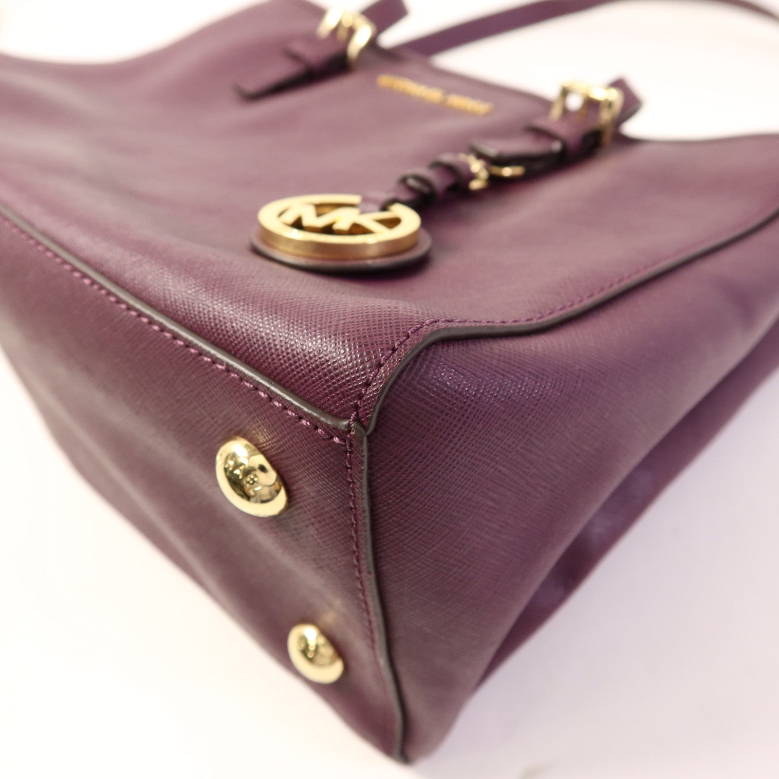 Michael Kors 塗層帆布2 Way Shoulder金扣手挽肩背兩用袋