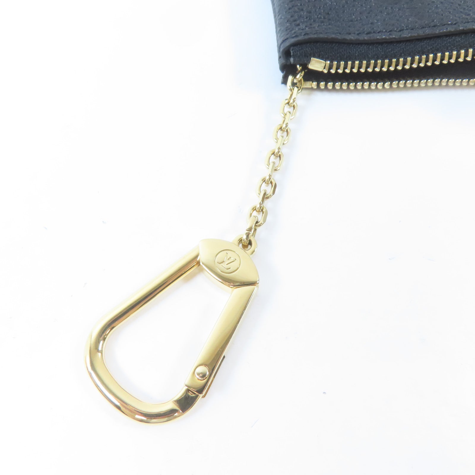 LOUIS VUITTON Monogram Empreinte Coin Case金扣零錢包黑色