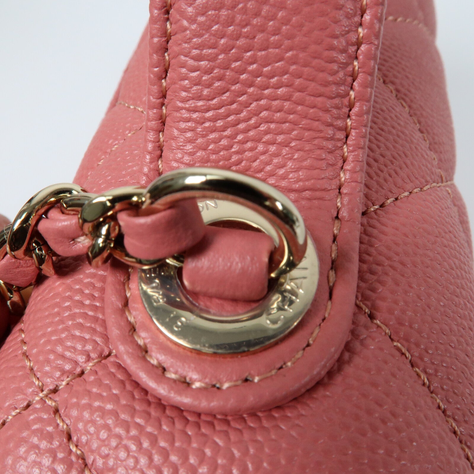 CHANEL 牛皮皮革Affinity Business Bag金扣鏈帶手挽肩背兩用袋