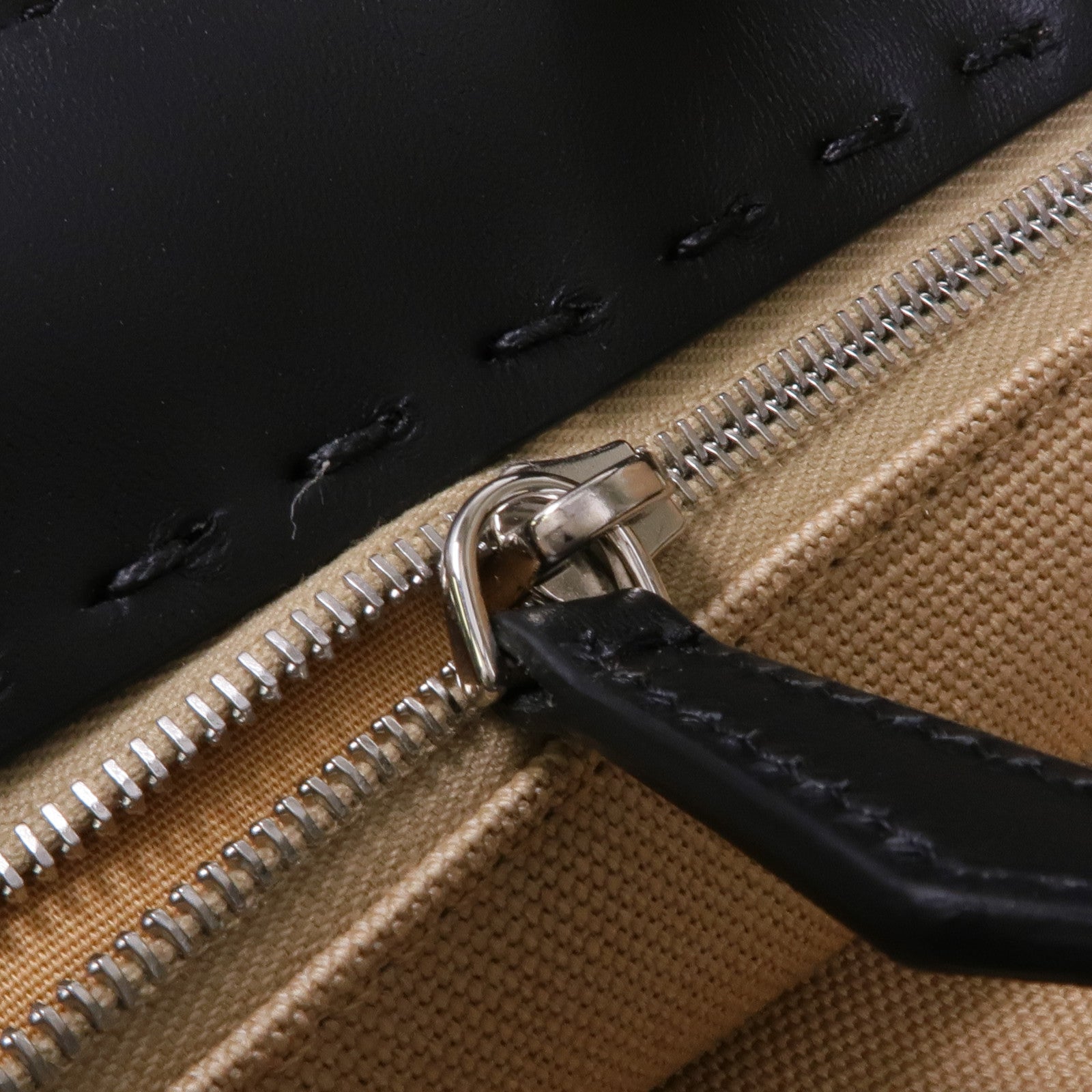 FENDI 牛皮皮革/帆布2way Shoulder Bag銀扣手挽肩背兩用袋