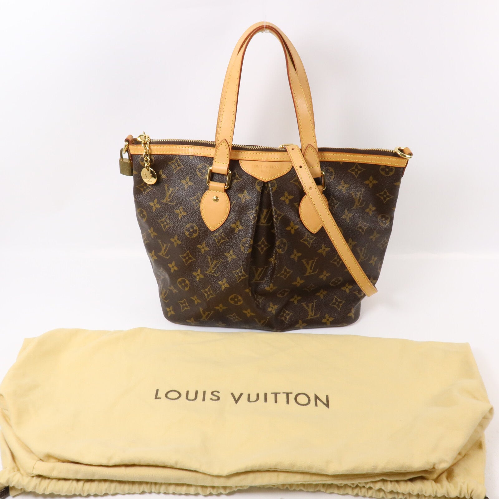 LOUIS VUITTON Monogram Palermo PM手挽肩背兩用袋