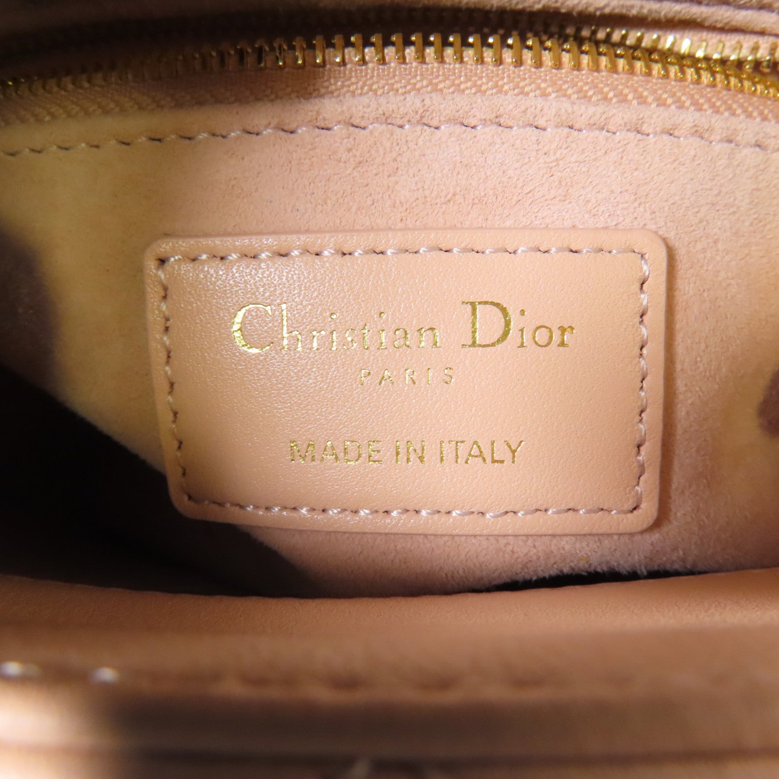 Dior 羊皮皮革Lady Dior Mini金扣手挽肩背兩用袋