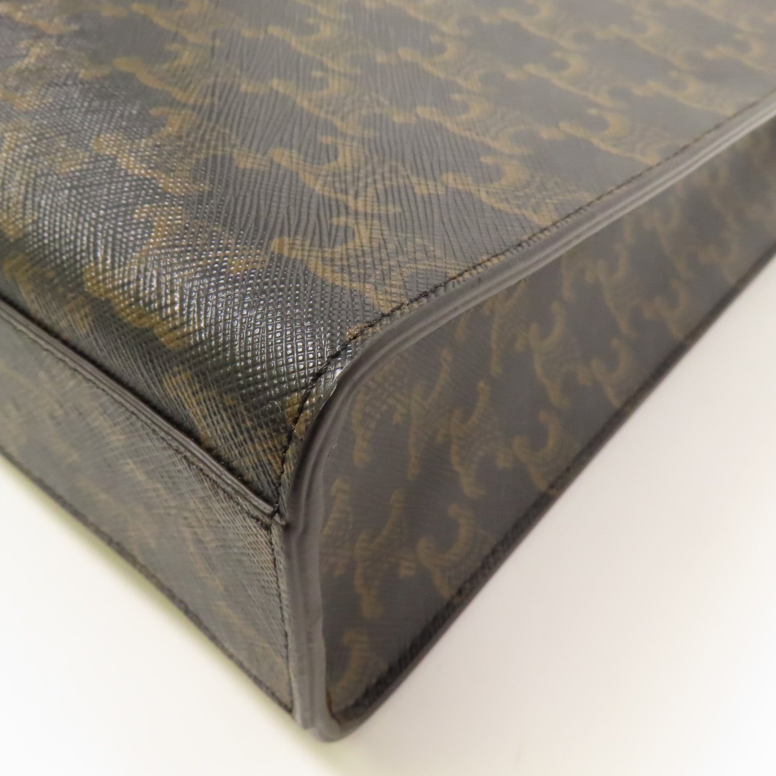 CELINE 塗層帆布Small Cabas Vertical 金扣手挽肩背兩用袋