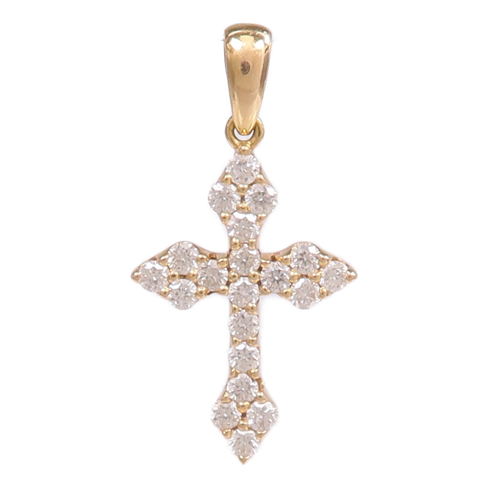 JEWELRY 【激減優惠】18K黃金Diamond Top鑽石吊墜