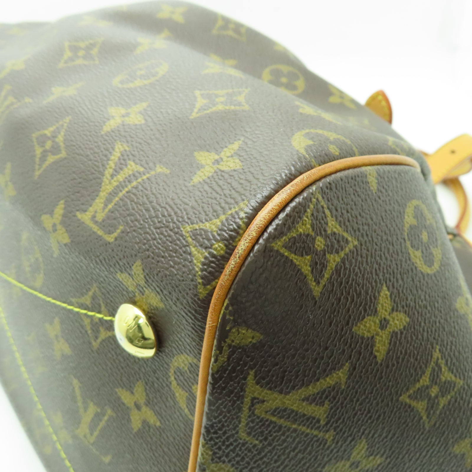 LOUIS VUITTON 【激減優惠】Monogram Tivoli GM金扣手挽袋啡色