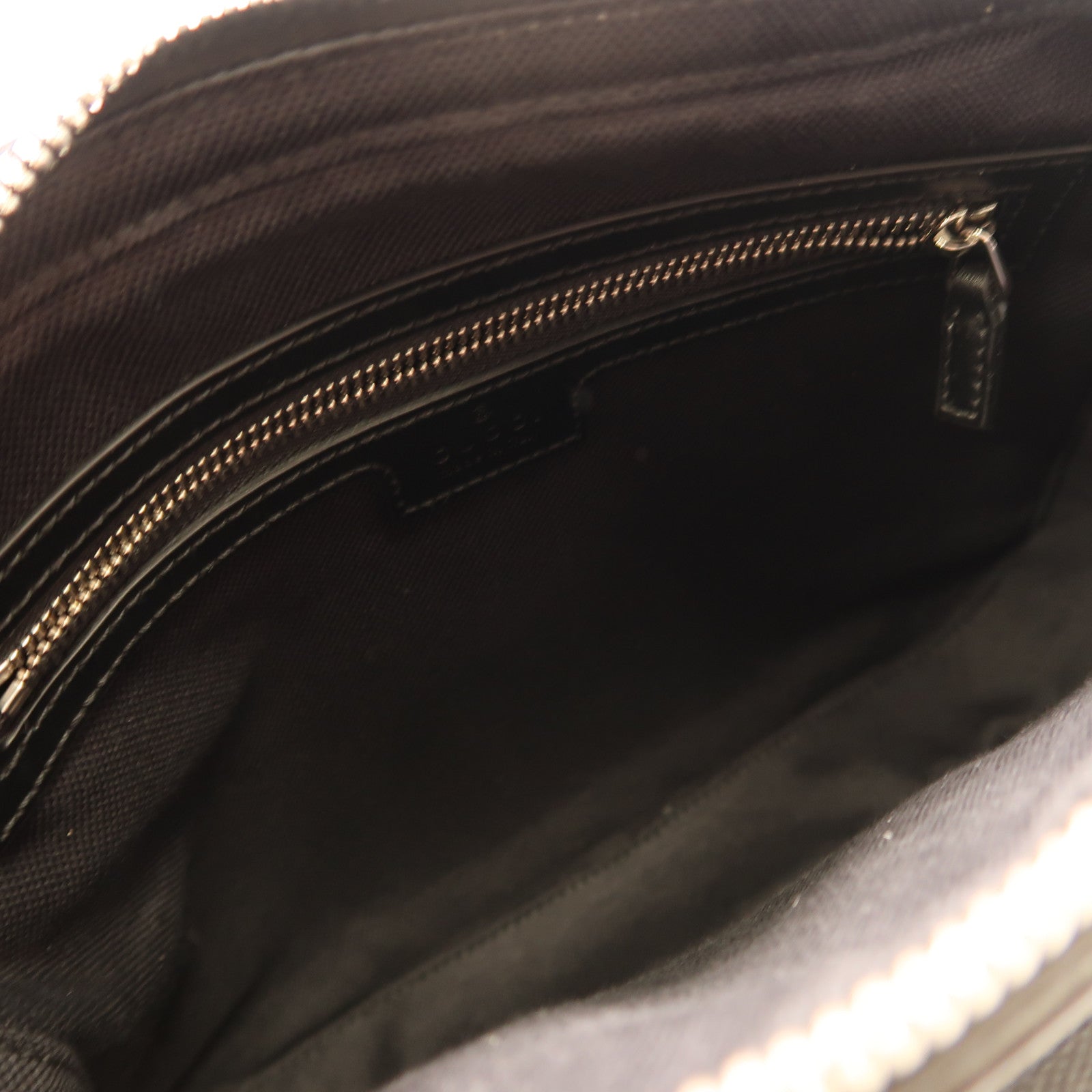 GUCCI 塗層帆布Crossbody Bag銀扣肩背袋