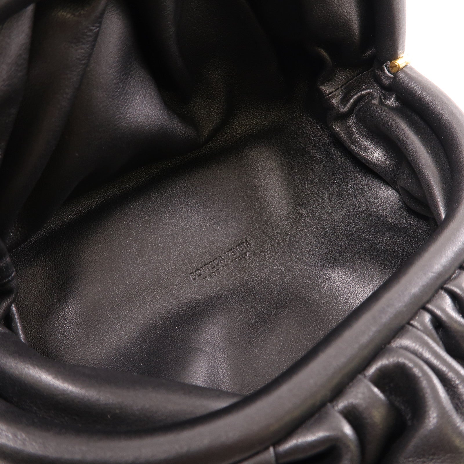 BOTTEGA VENETA 羊皮皮革Belt Bag金扣腰包黑色