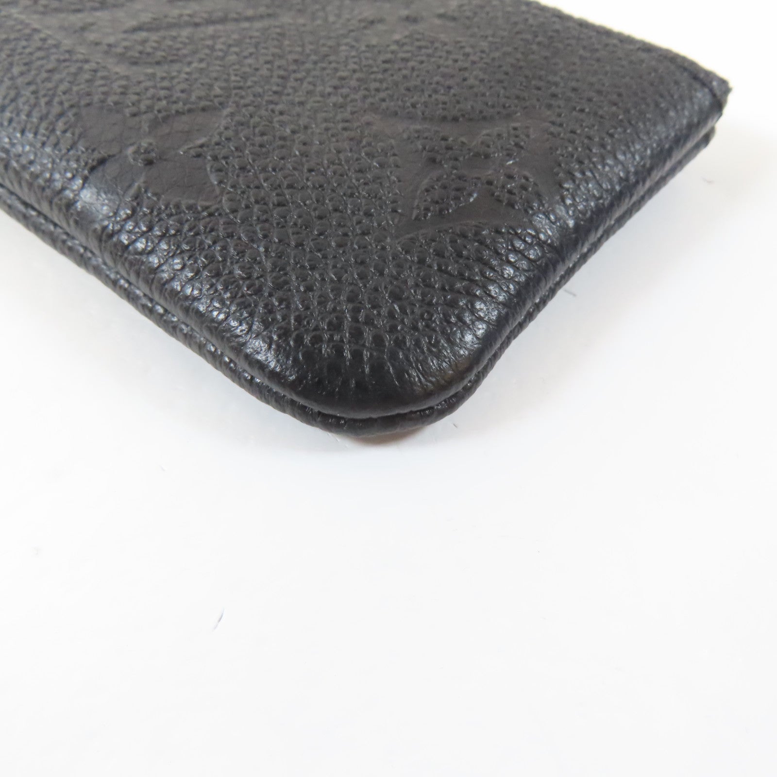 LOUIS VUITTON Monogram Empreinte Coin Case金扣零錢包黑色