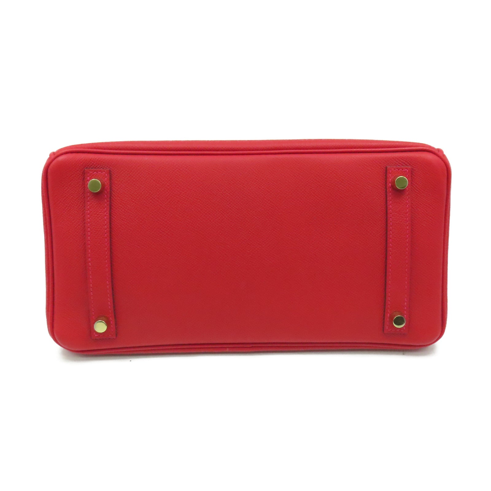HERMES 【激減優惠】Epsom皮革Birkin 30 Hand Bag金扣手挽袋Rouge Casaque法拉利紅