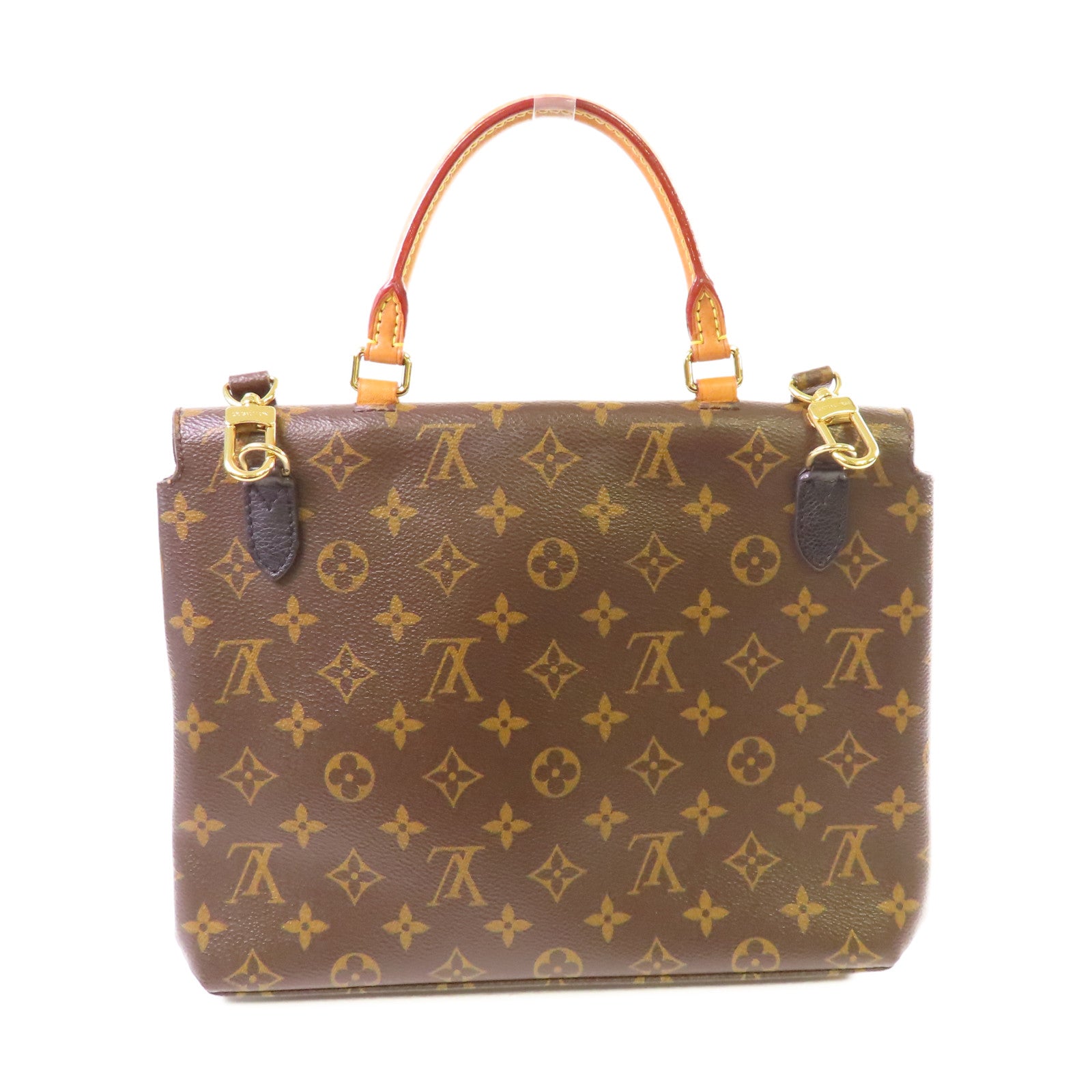 LOUIS VUITTON 【激減優惠】Monogram Marignan 2way Shoulder Bag金扣手挽肩背兩用袋啡色