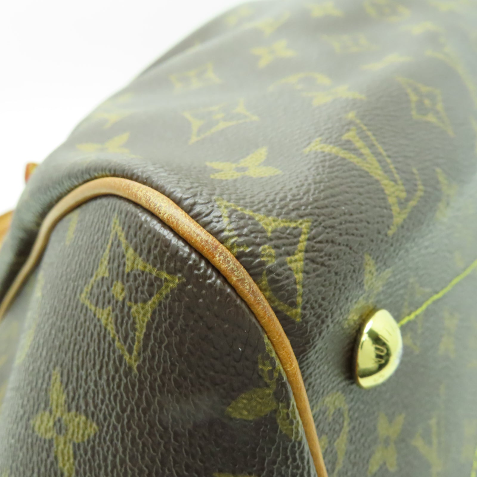 LOUIS VUITTON 【激減優惠】Monogram Tivoli GM金扣手挽袋啡色