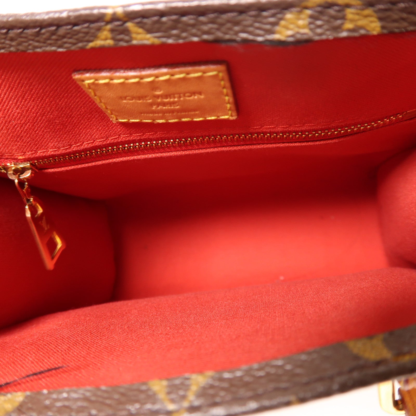 LOUIS VUITTON LV GHW Sac Plat BB 2 Way Shoulder Bag M46265 Monogram Brown