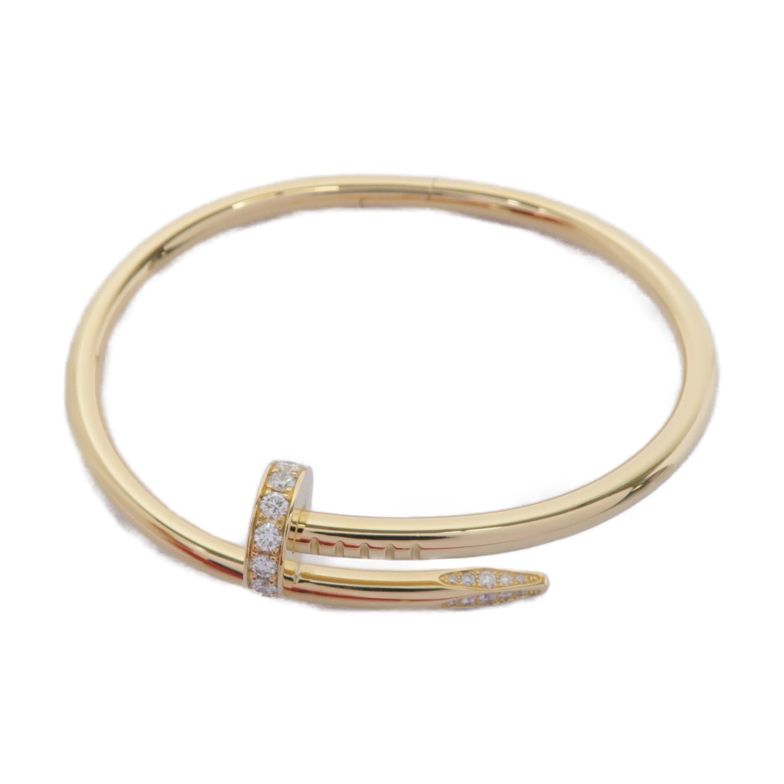 CARTIER 【激減優惠】18K黃金Juste Un Clou Bangle手鐲金色Cartier#15