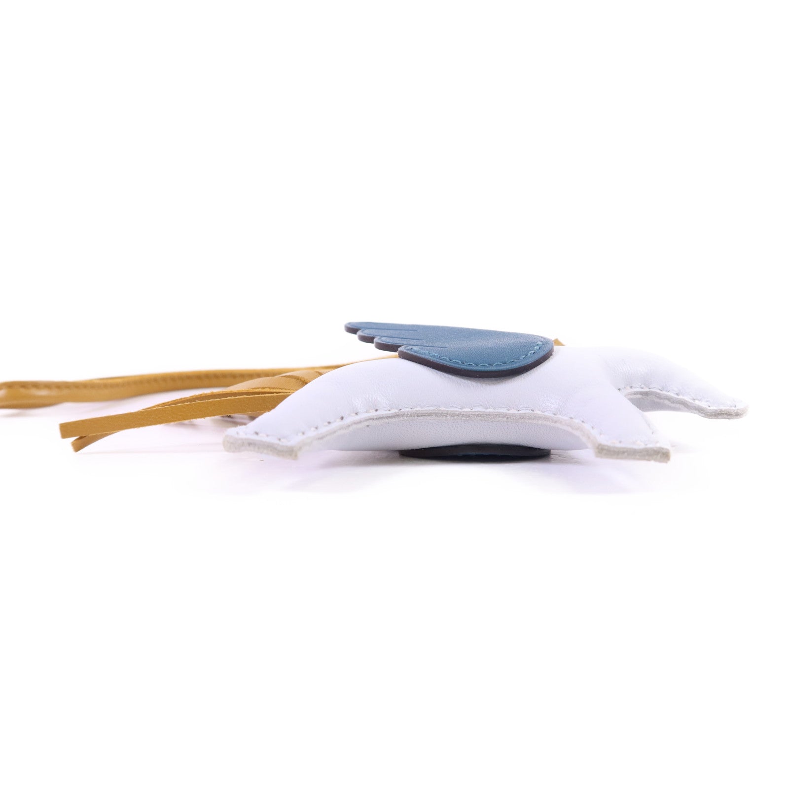 HERMES 【激減優惠】Milo/Swift皮革Rodeo Pegase PM掛飾Brume/Sesame/Vert Bosphore