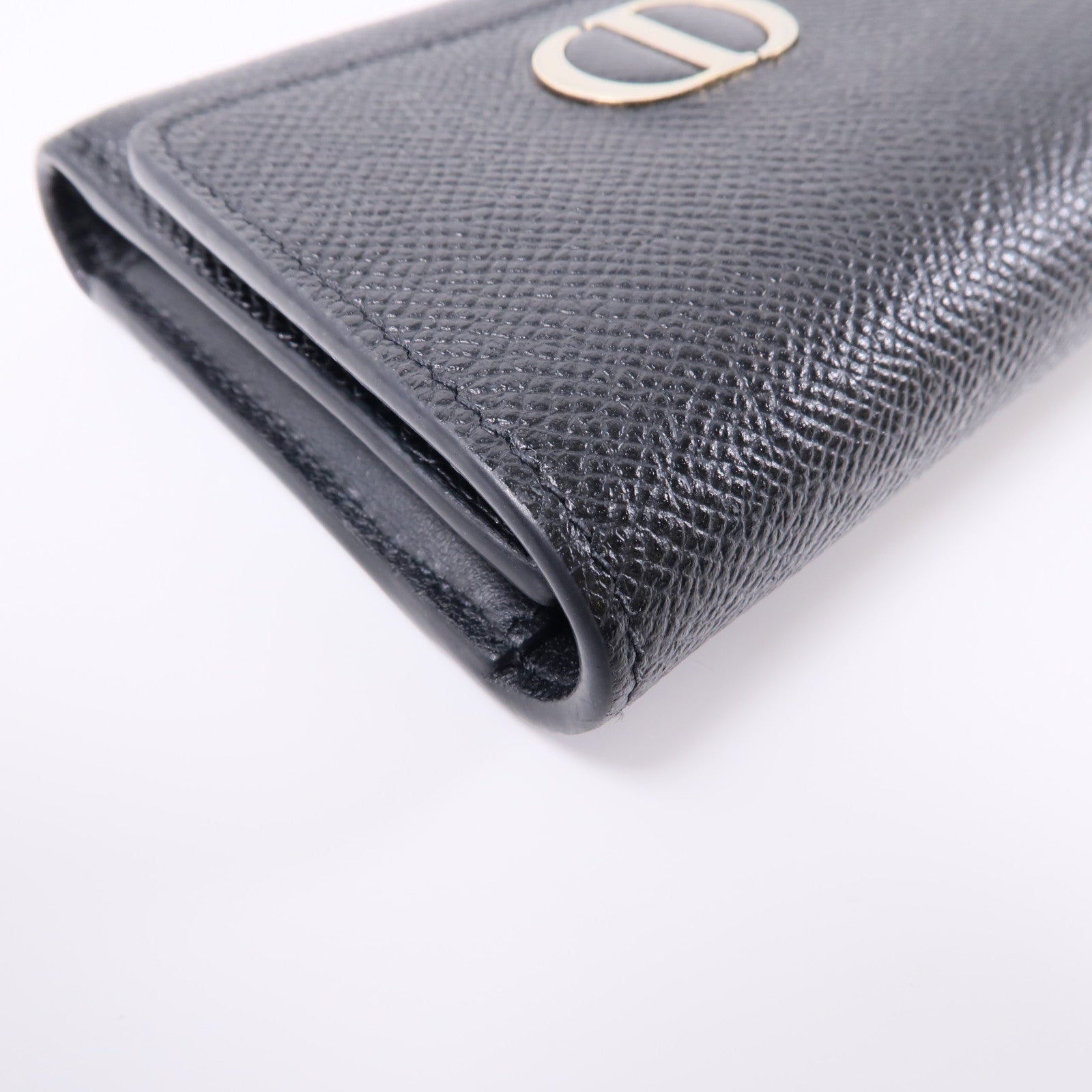 Dior 牛皮皮革Wallet金扣錢包黑色